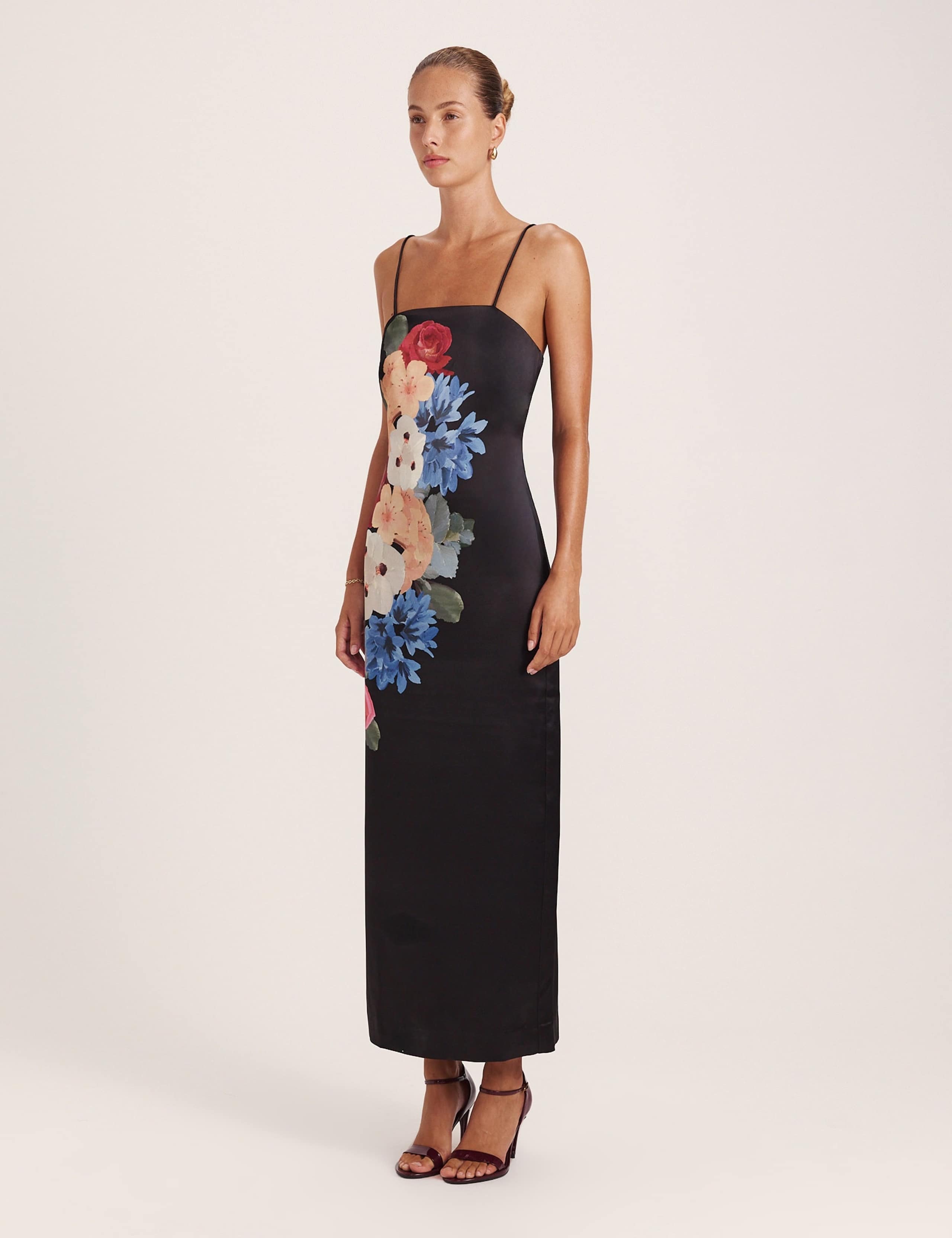 Floral Square Neck Maxi Dress 7 of 8