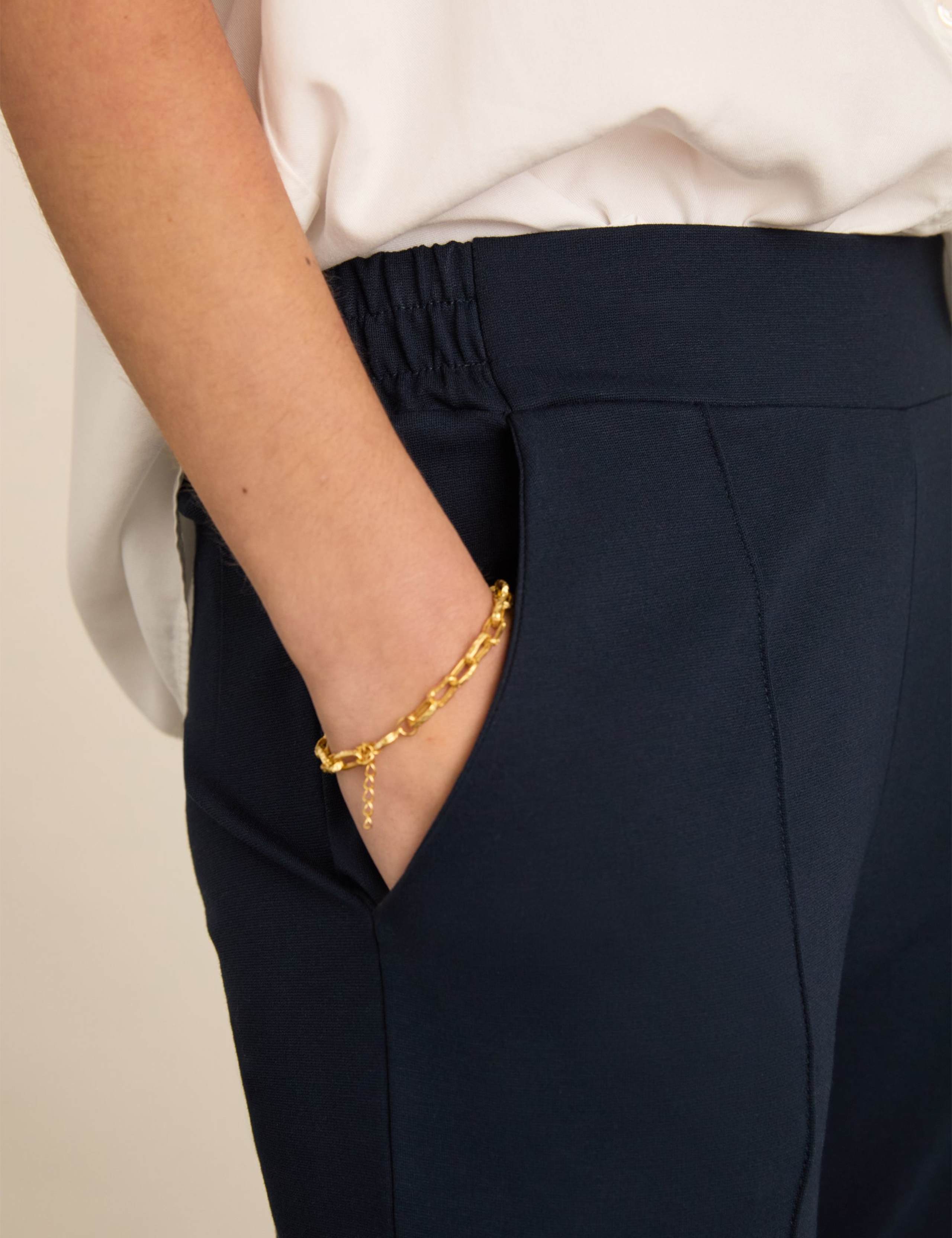 Jersey Straight Leg Cropped Trousers 5 of 5