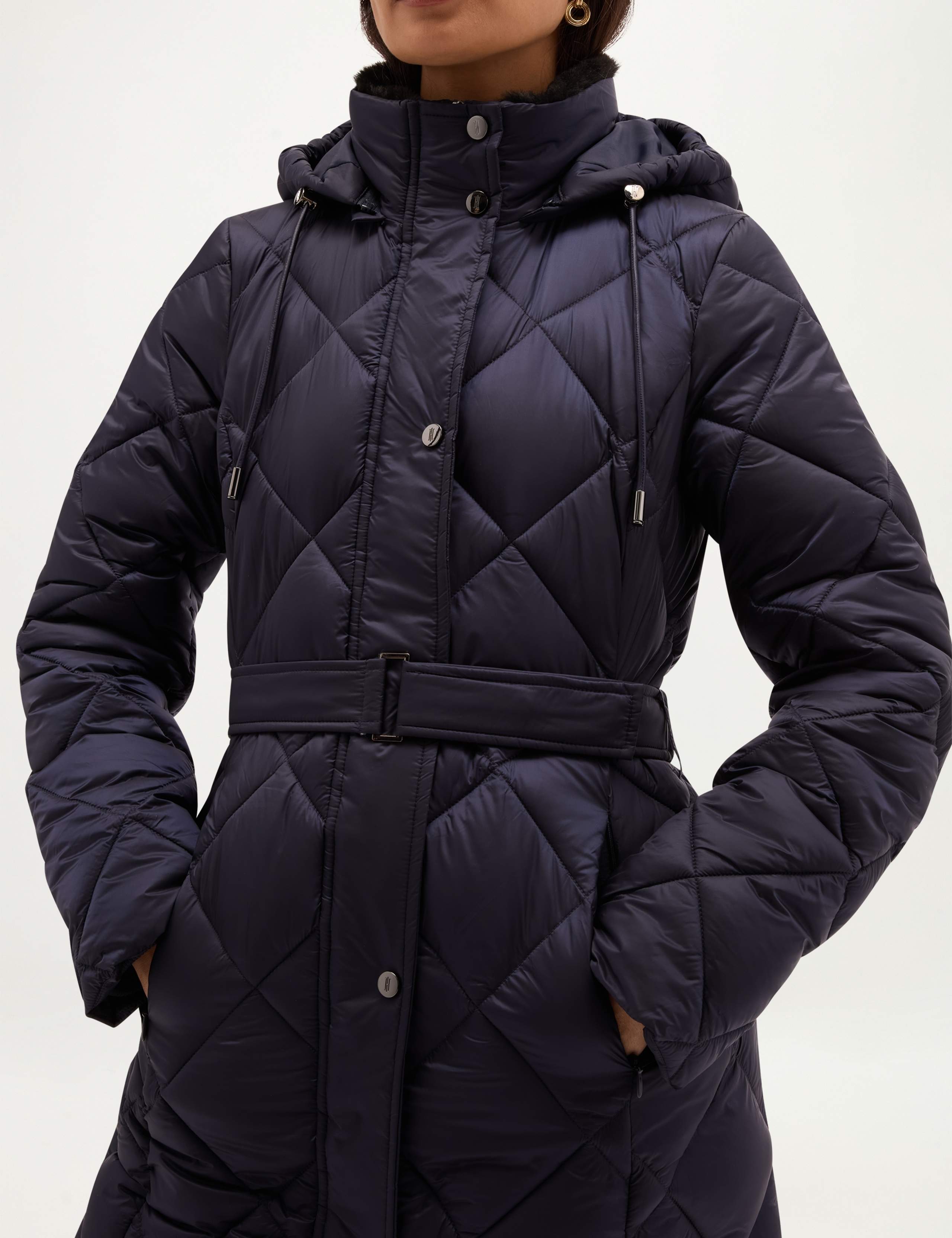 Quilted Belted Puffer Coat 4 of 9