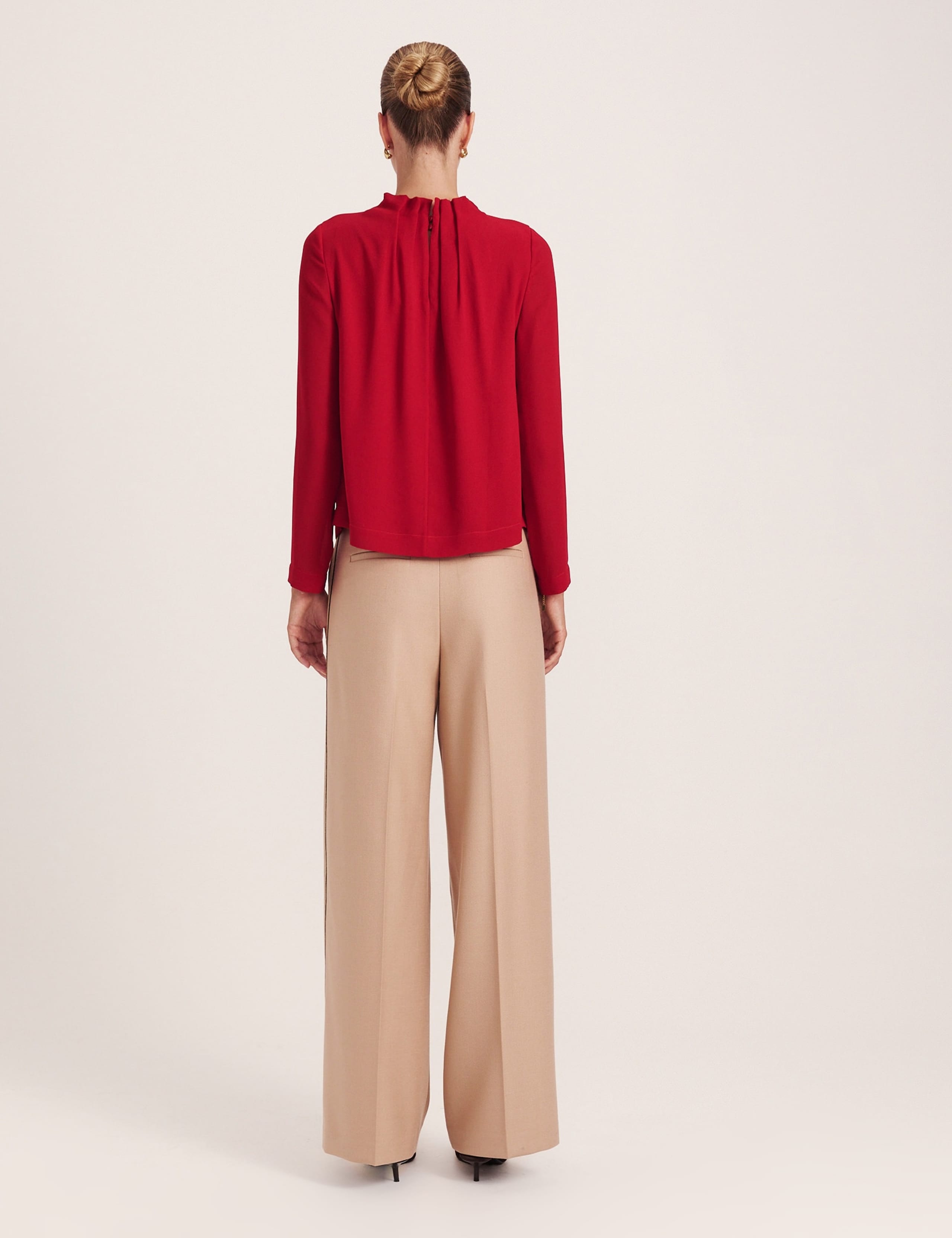 High Neck Long Sleeve Blouse 5 of 6
