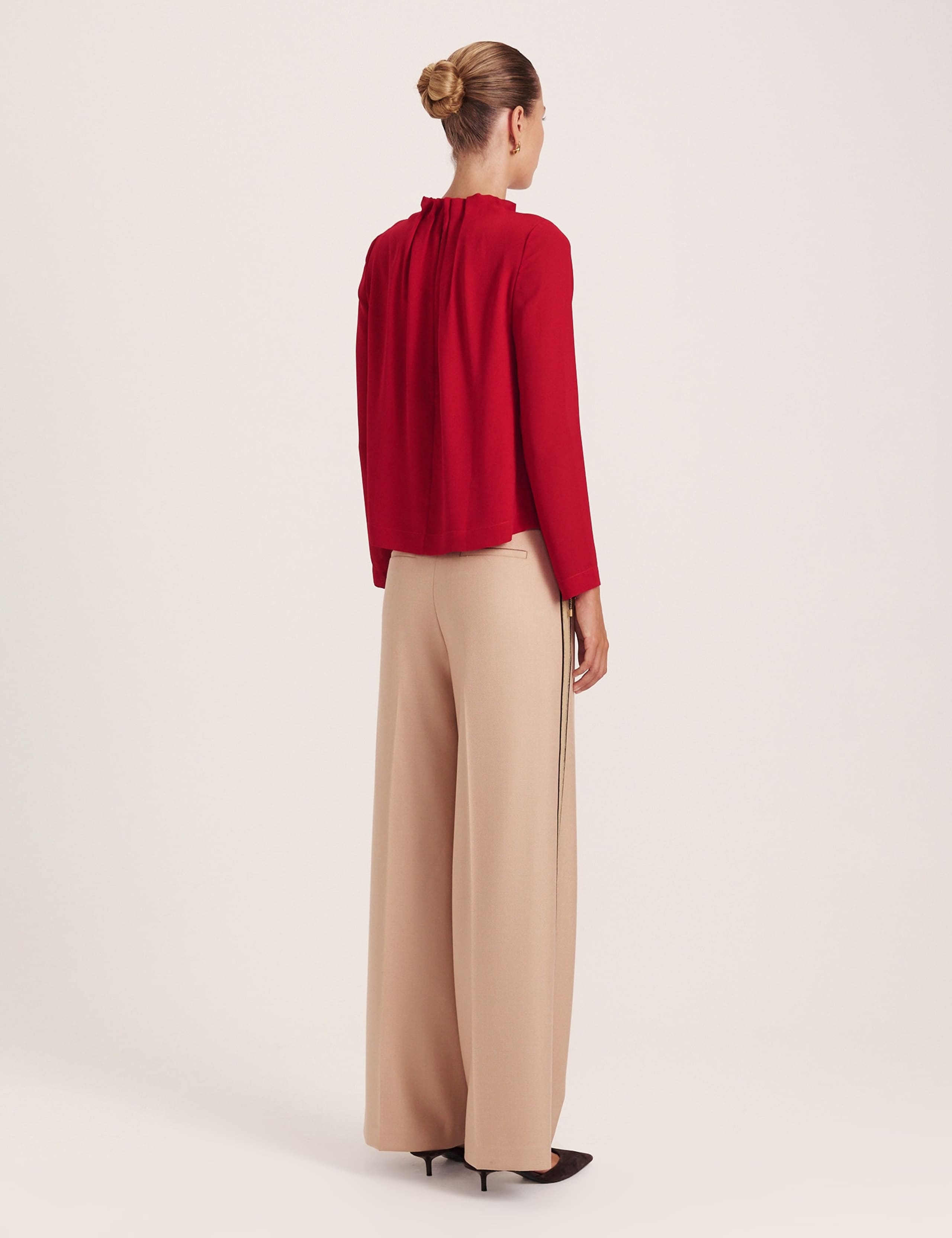 High Neck Long Sleeve Blouse 6 of 6