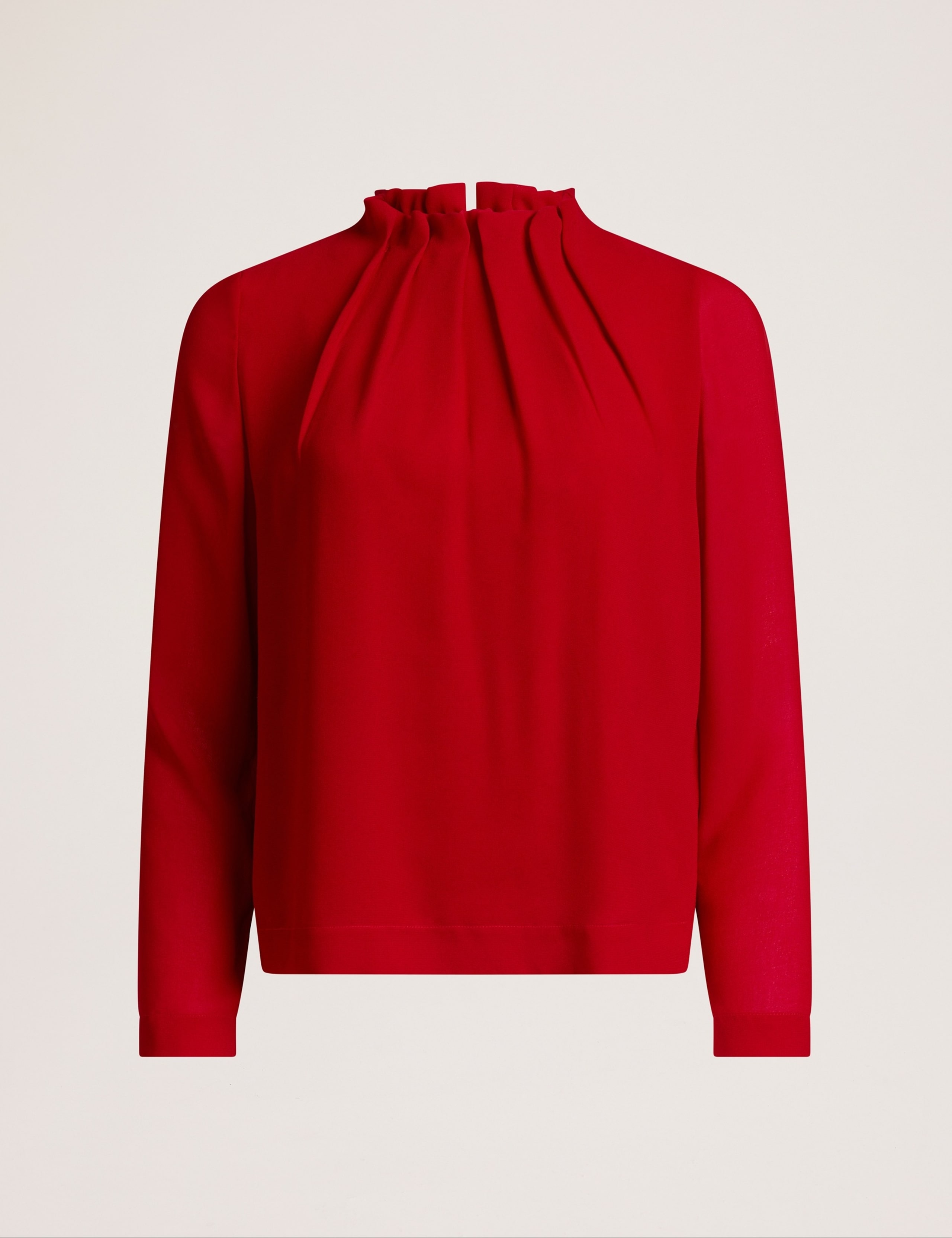 High Neck Long Sleeve Blouse 2 of 6