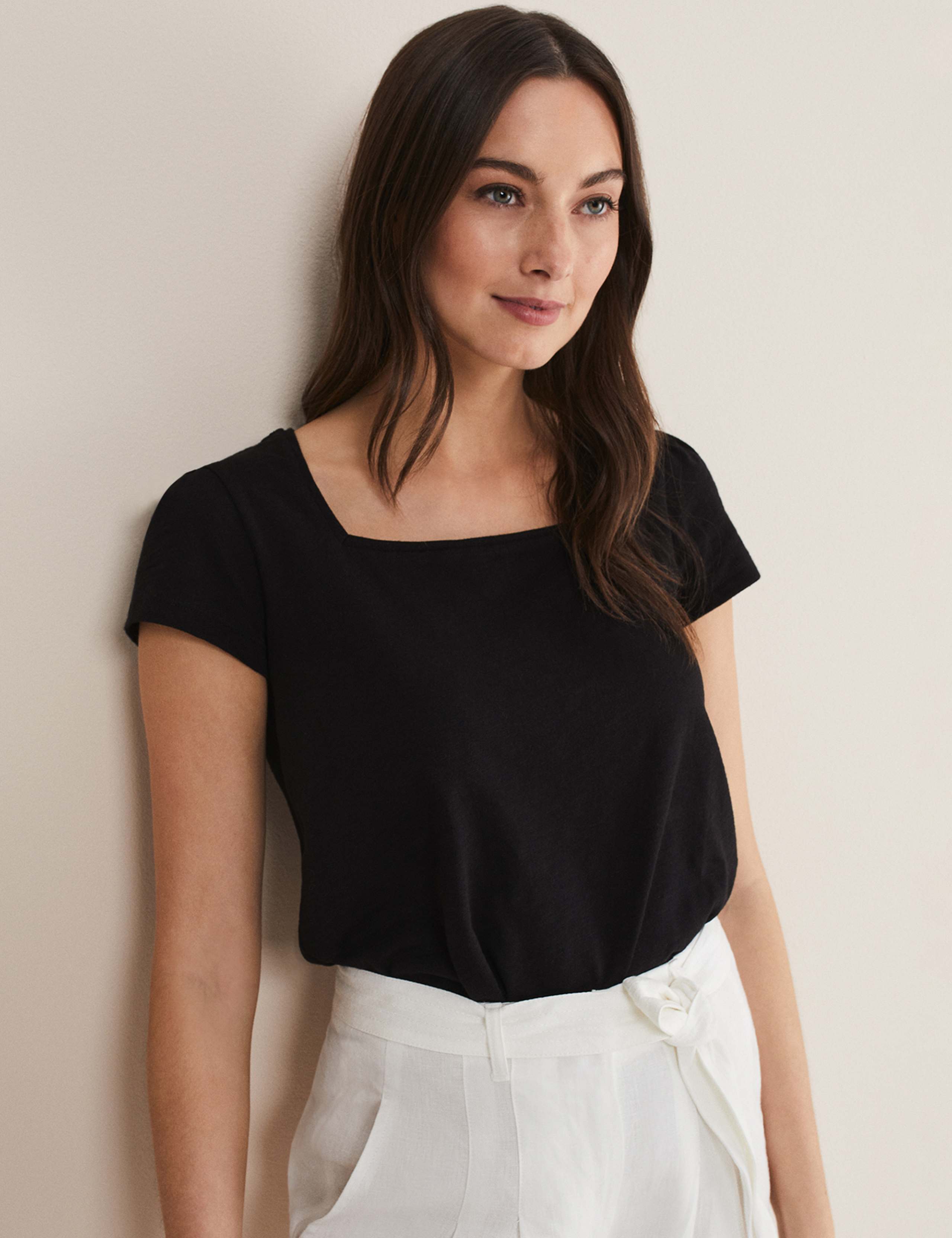 Pure Cotton Square Neck Top 4 of 6