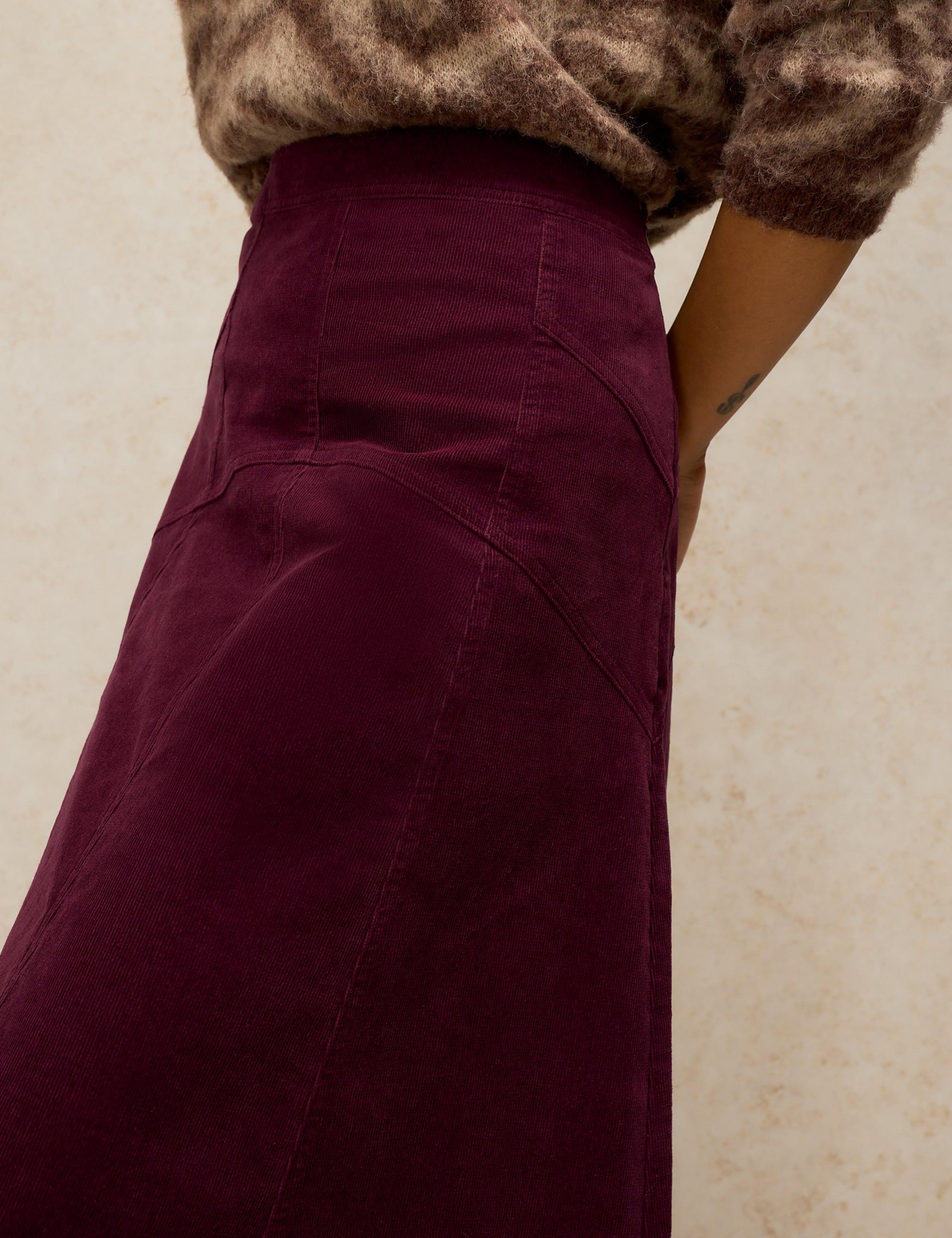 Zip Fastening A Line Midi Skirt 5 of 6