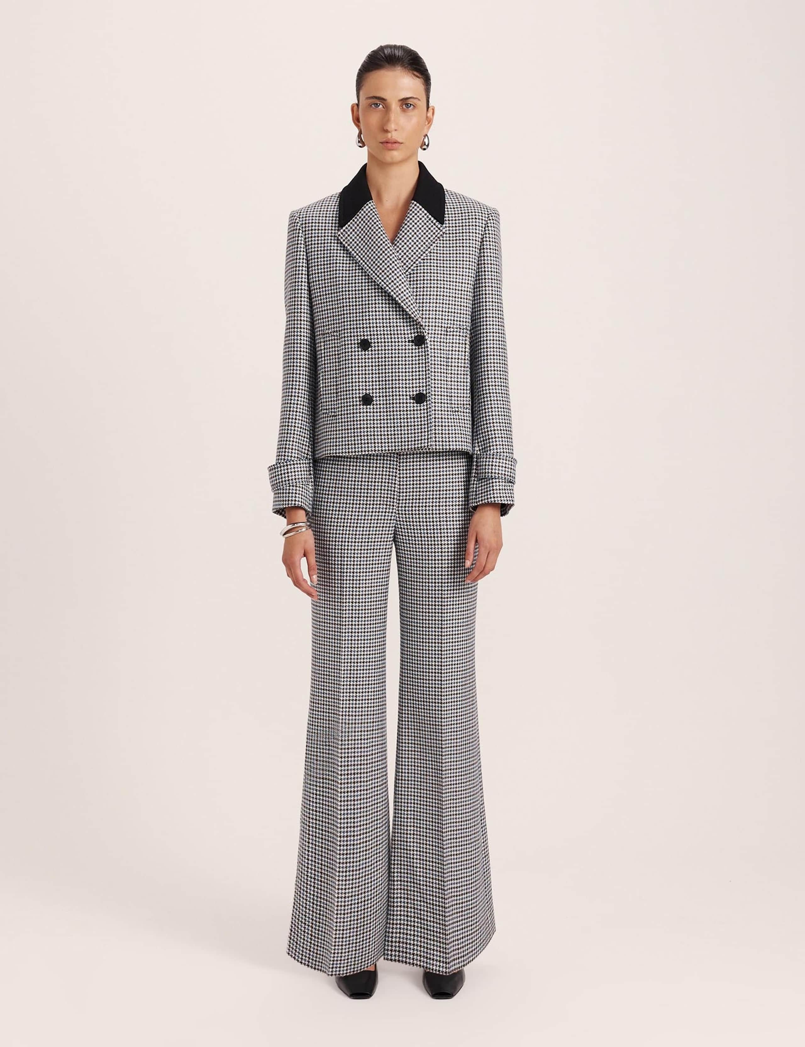 Checked Collared Overcoat 5 of 7