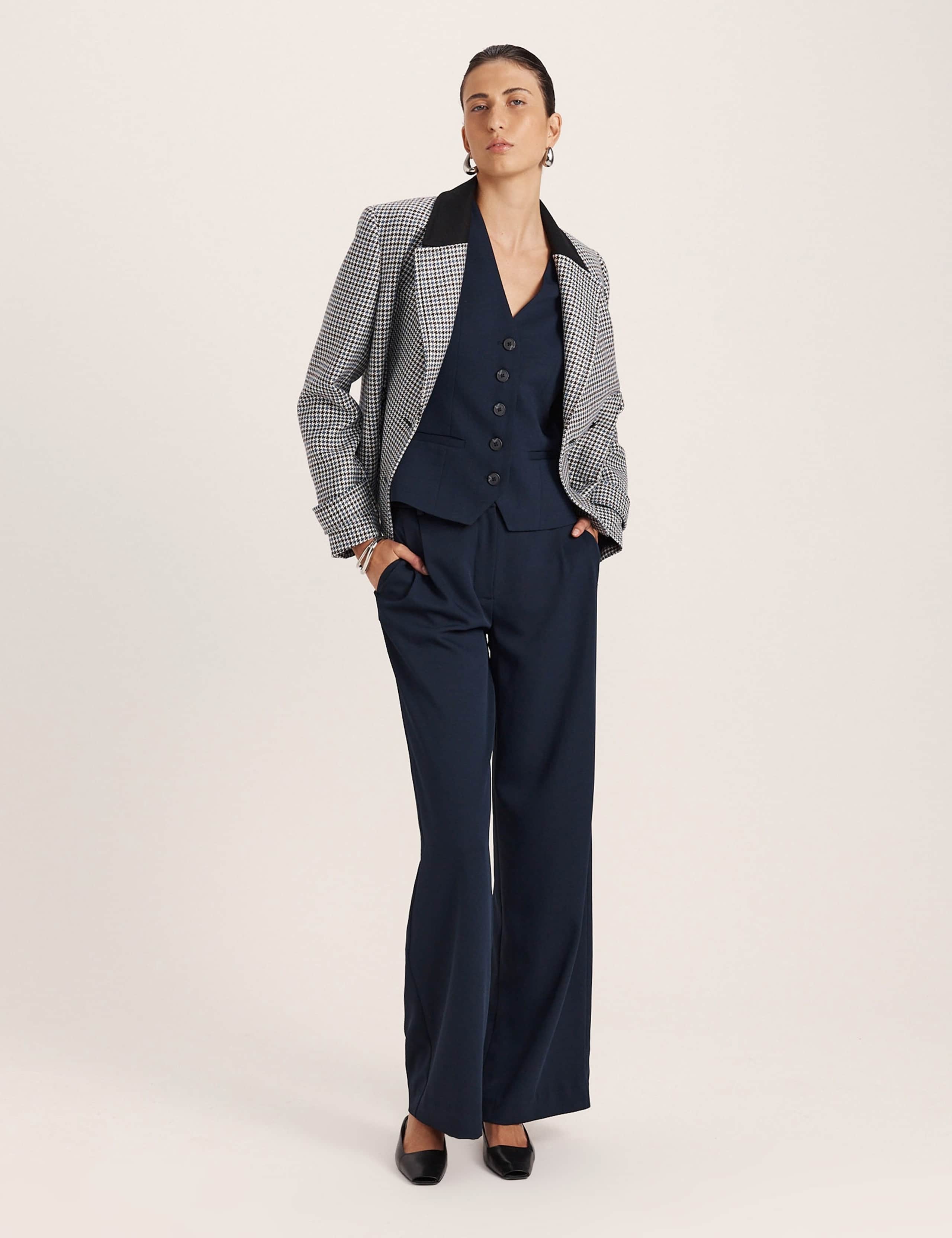 Checked Collared Overcoat 6 of 7