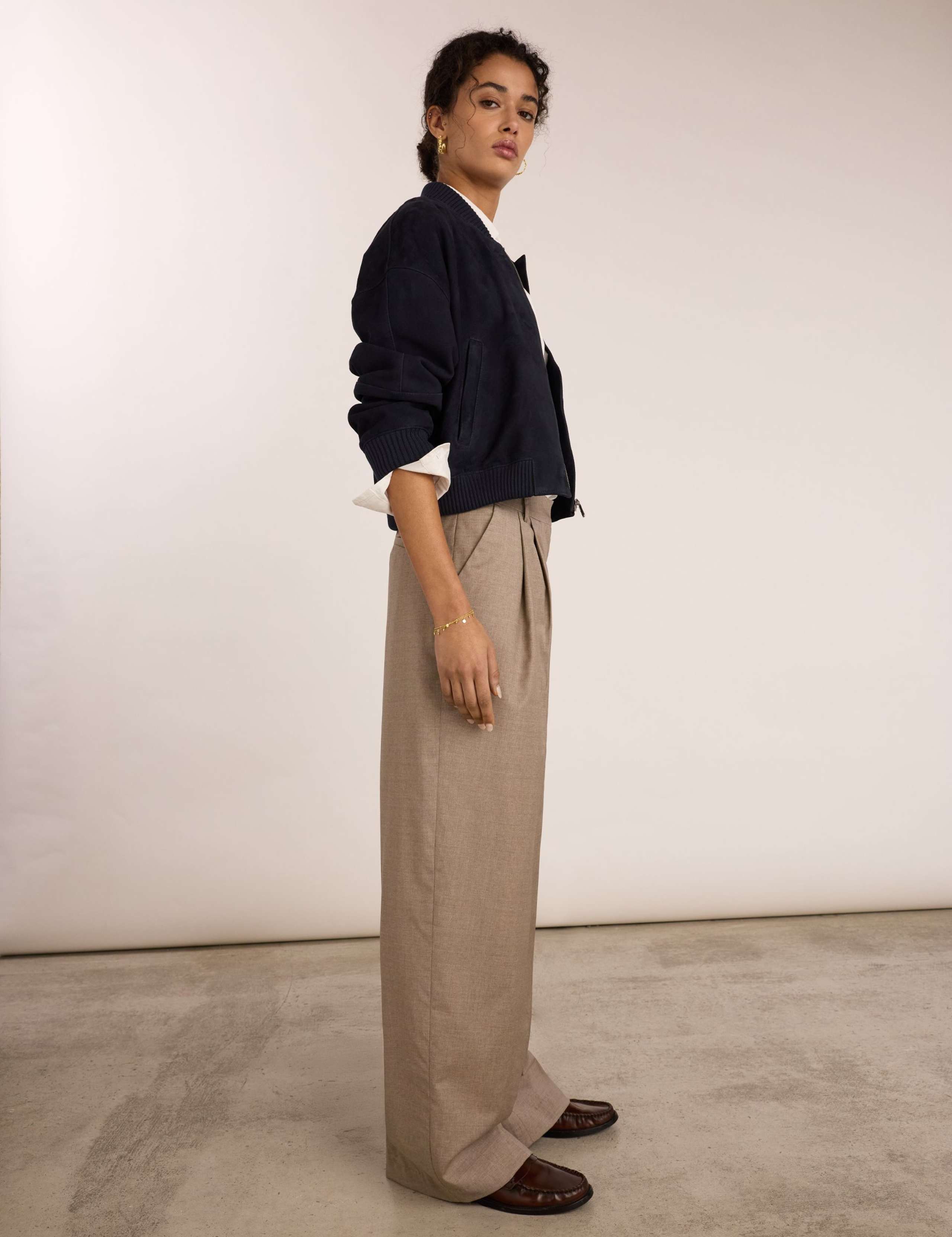 Pure Wool Wide Leg Trousers 5 of 5
