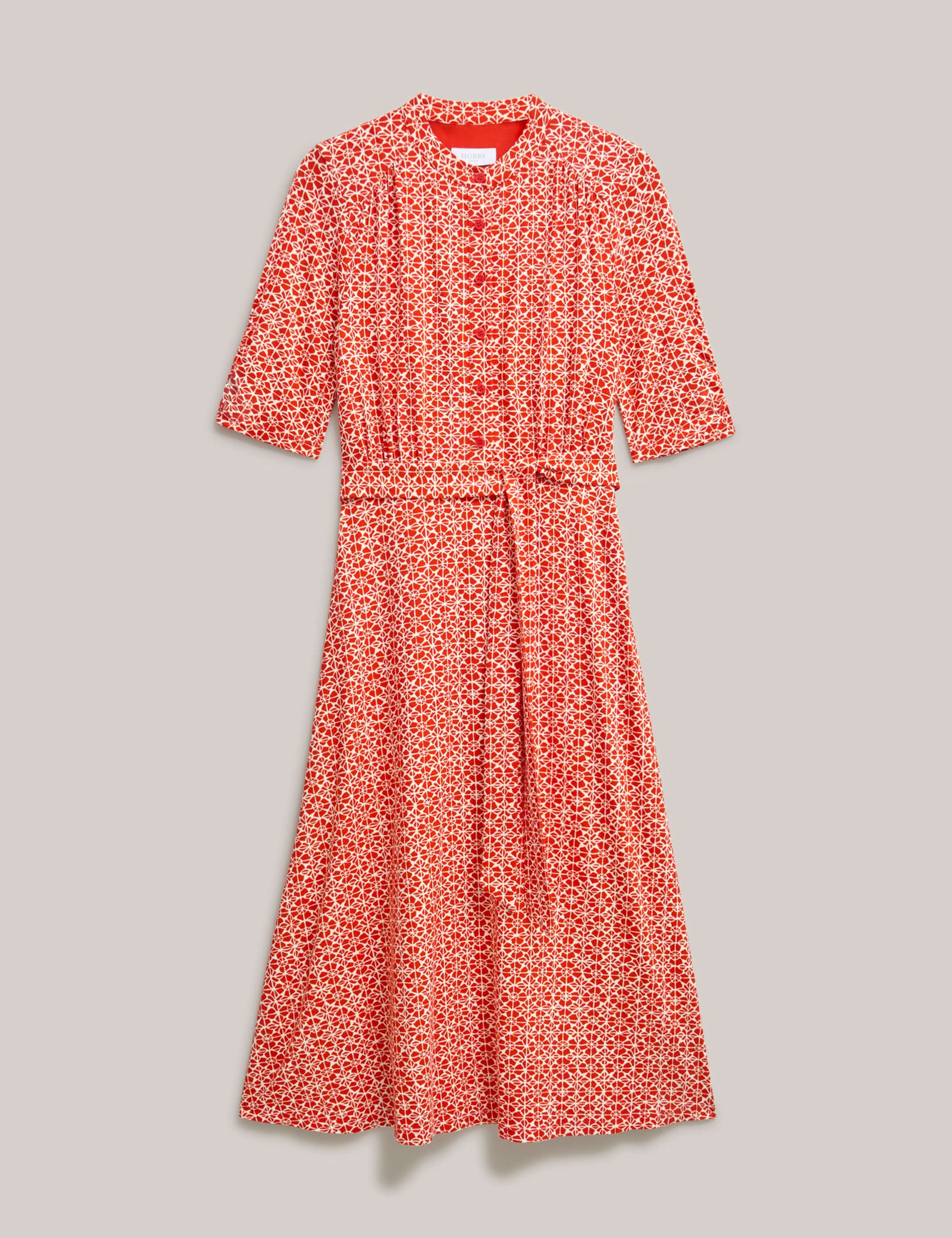 Jersey Geometric Knee Length Tea Dress 2 of 5