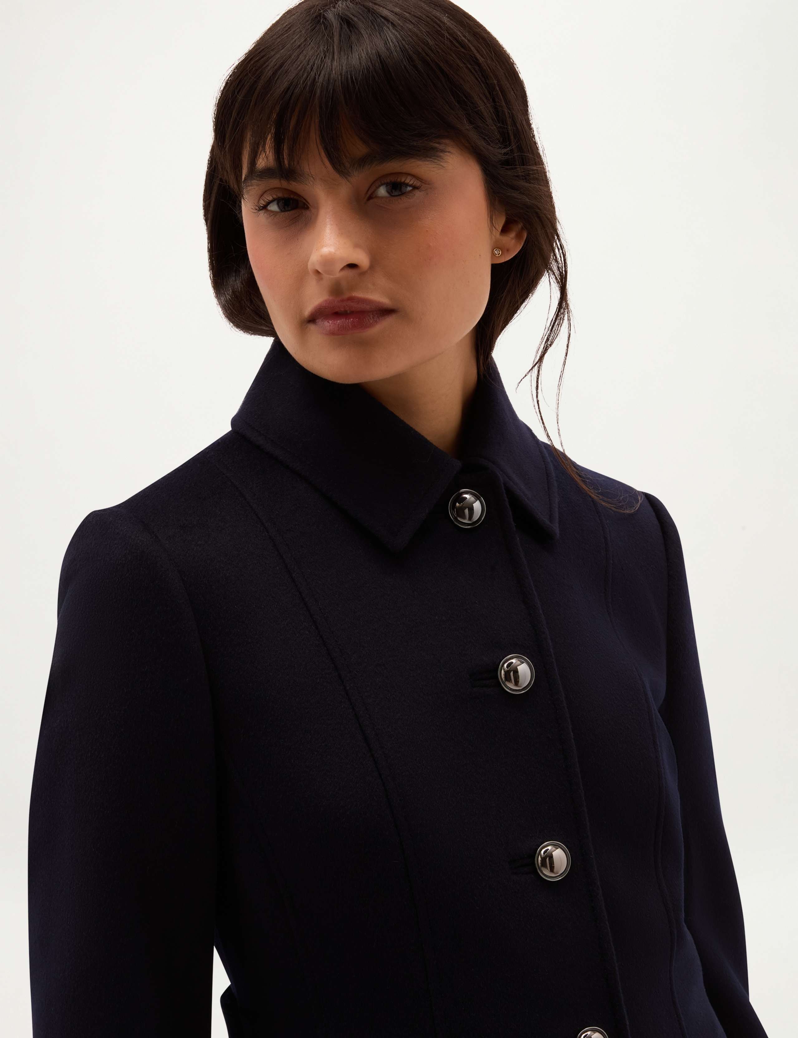 Pure Wool Collared Longline Overcoat 3 of 6