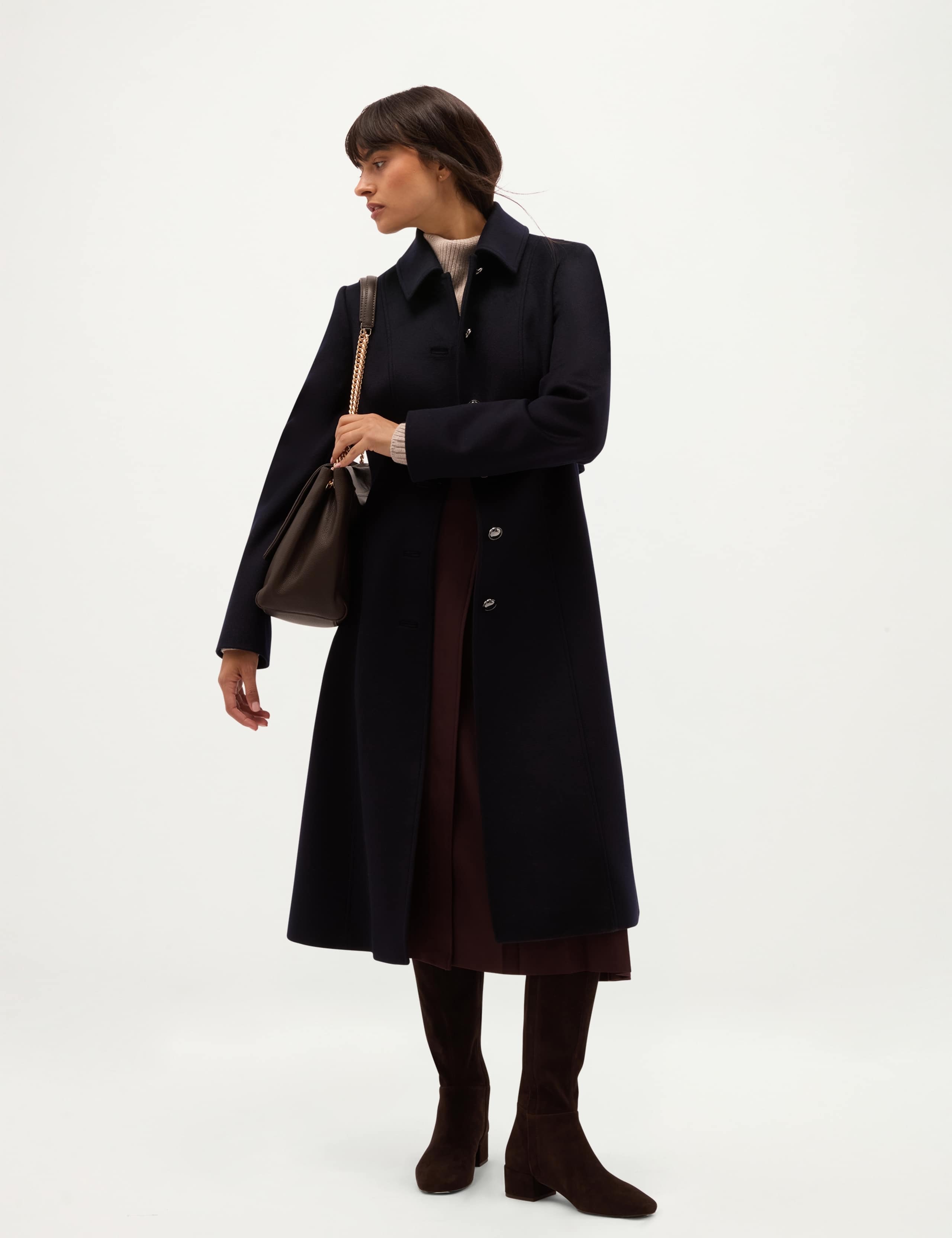 Pure Wool Collared Longline Overcoat 5 of 6
