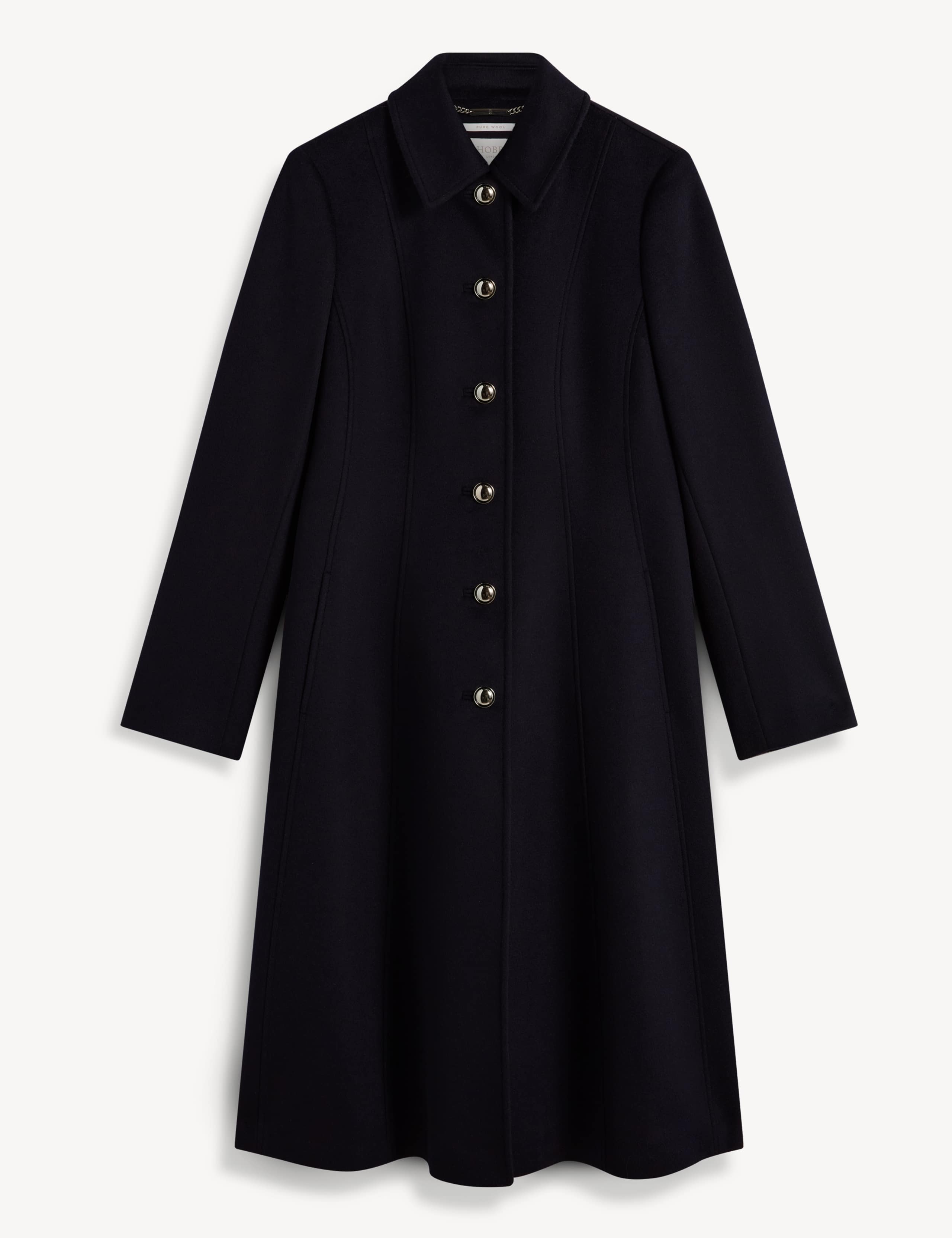Pure Wool Collared Longline Overcoat 2 of 6