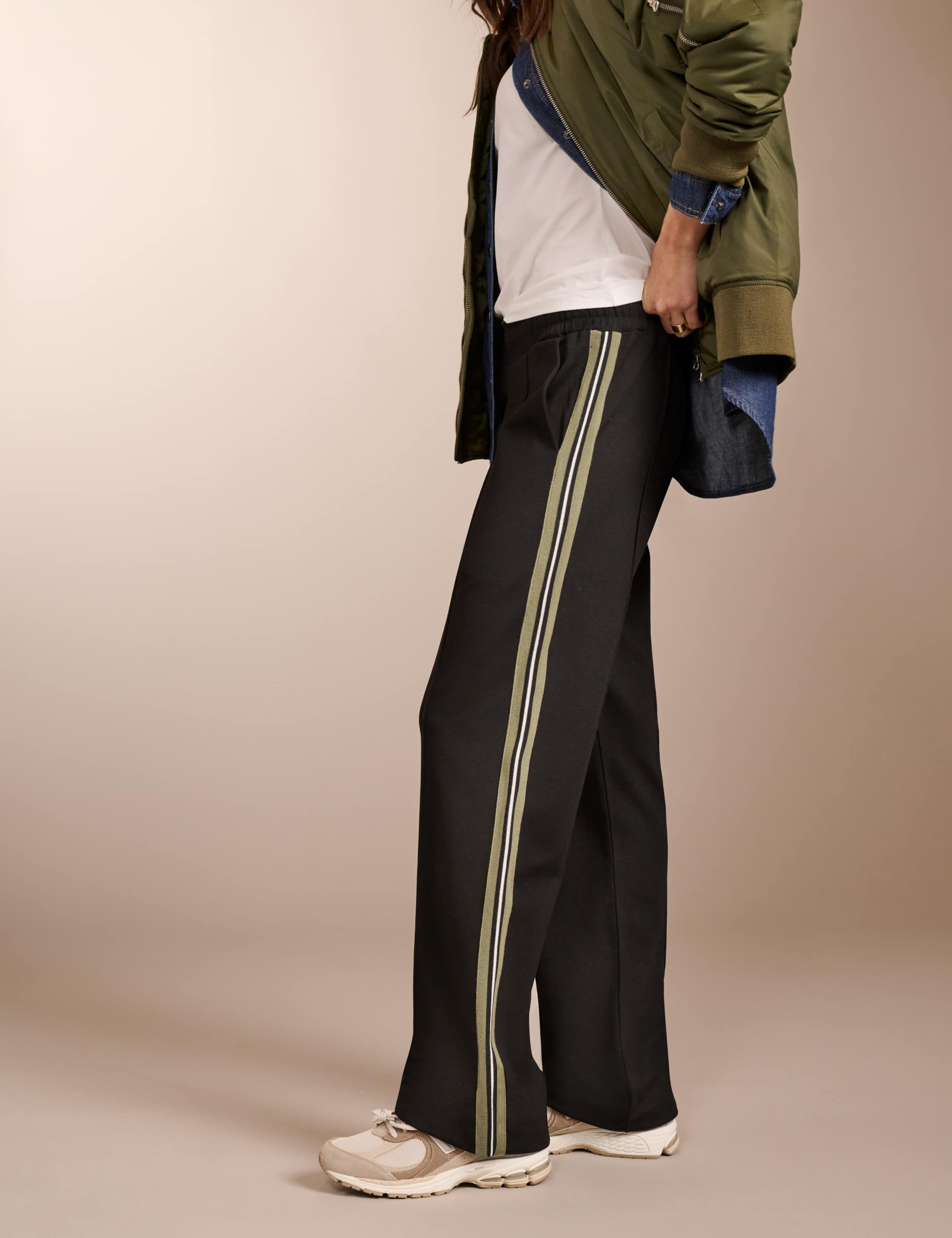 Side Stripe Wide Leg Trousers | BAUKJEN | M&S