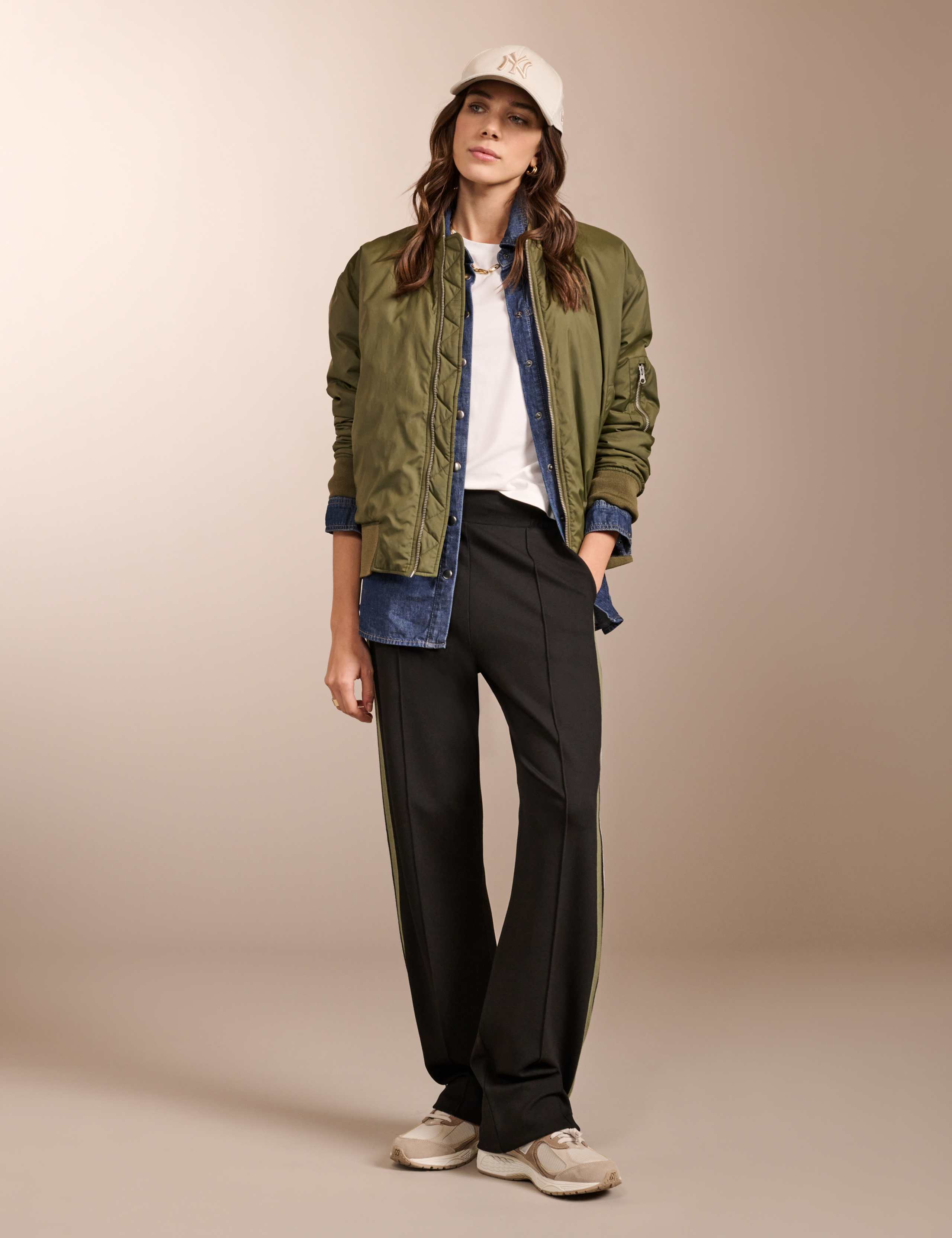 Side Stripe Wide Leg Trousers | BAUKJEN | M&S