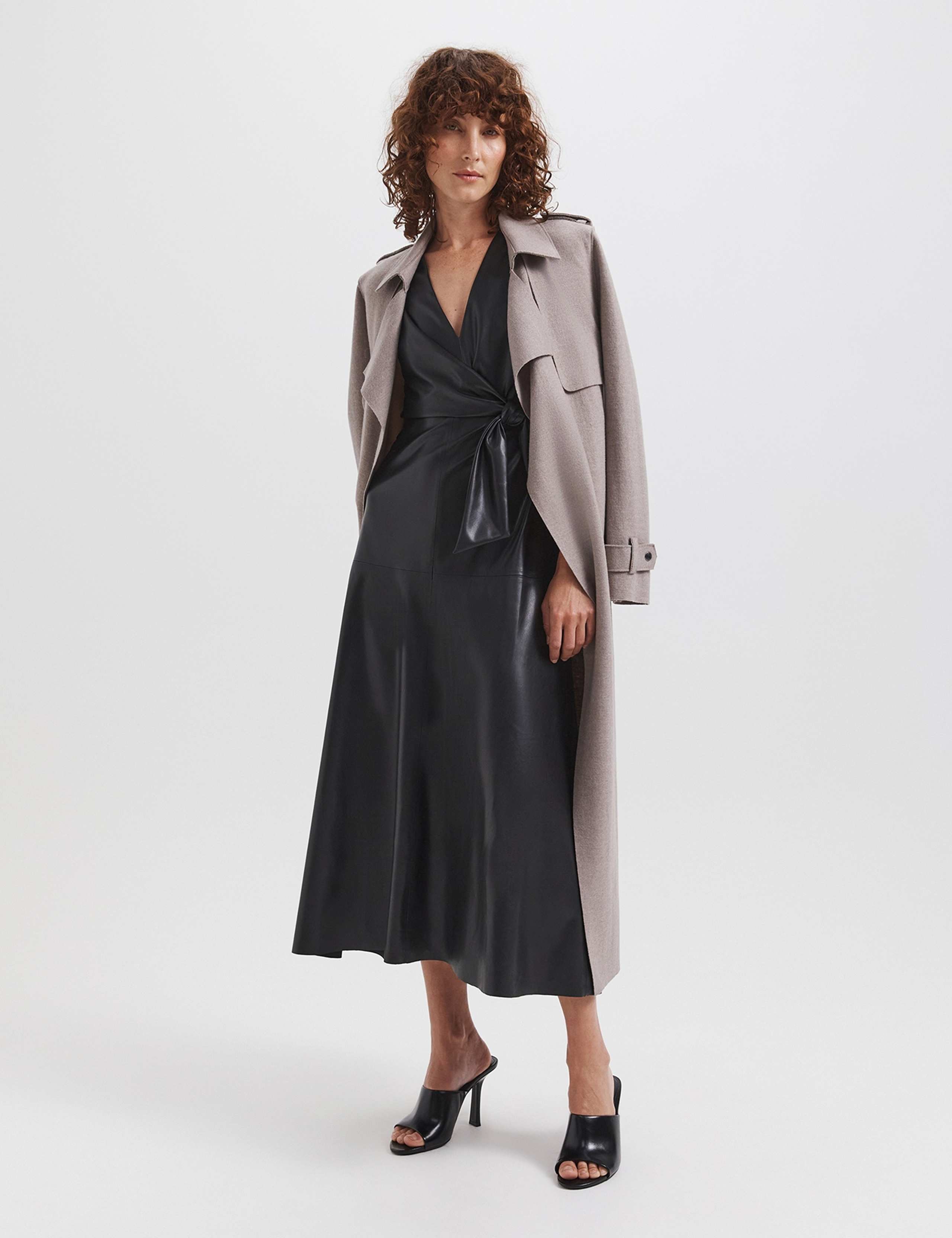 Pure Wool Collared Trench Coat 6 of 8