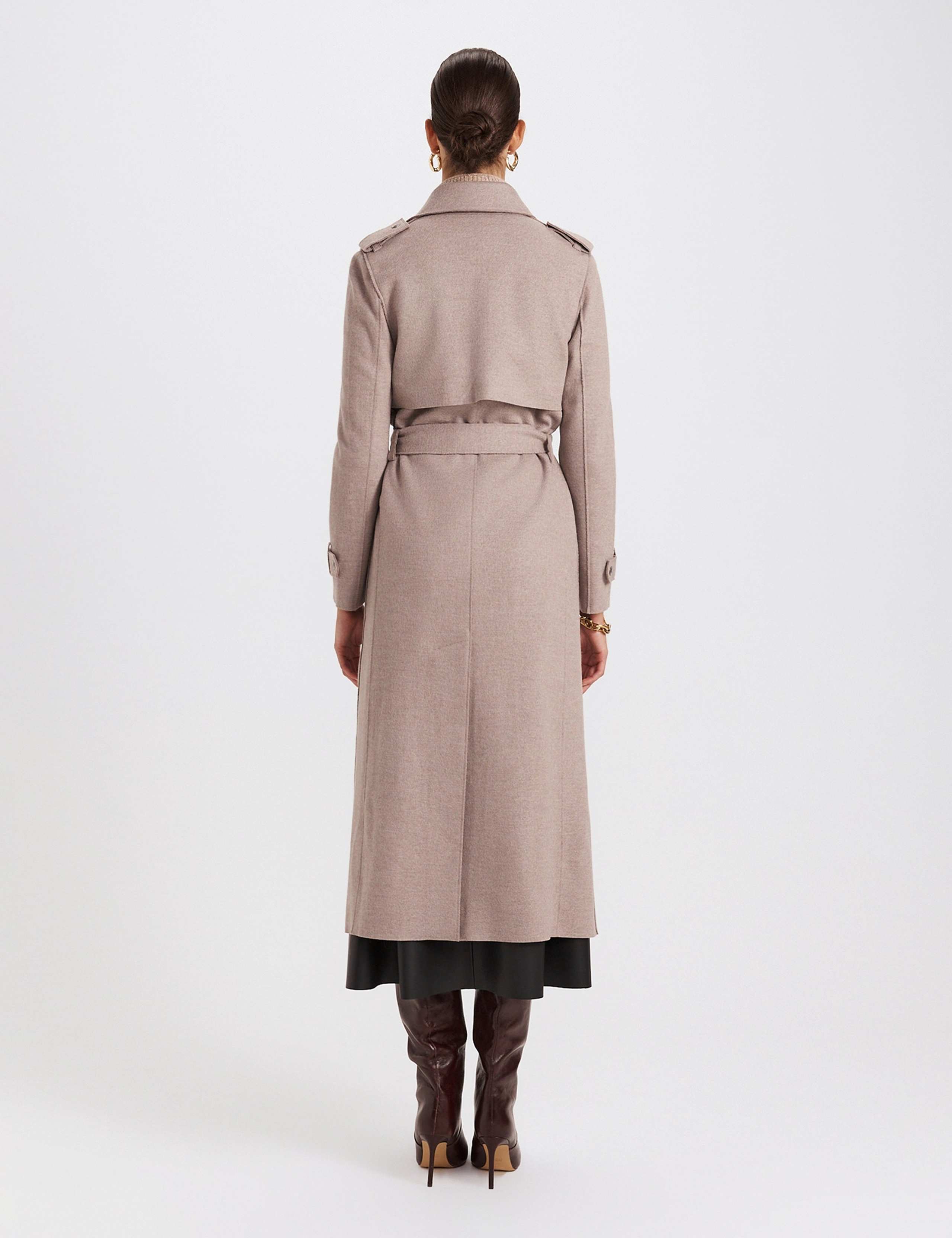 Pure Wool Collared Trench Coat 7 of 8
