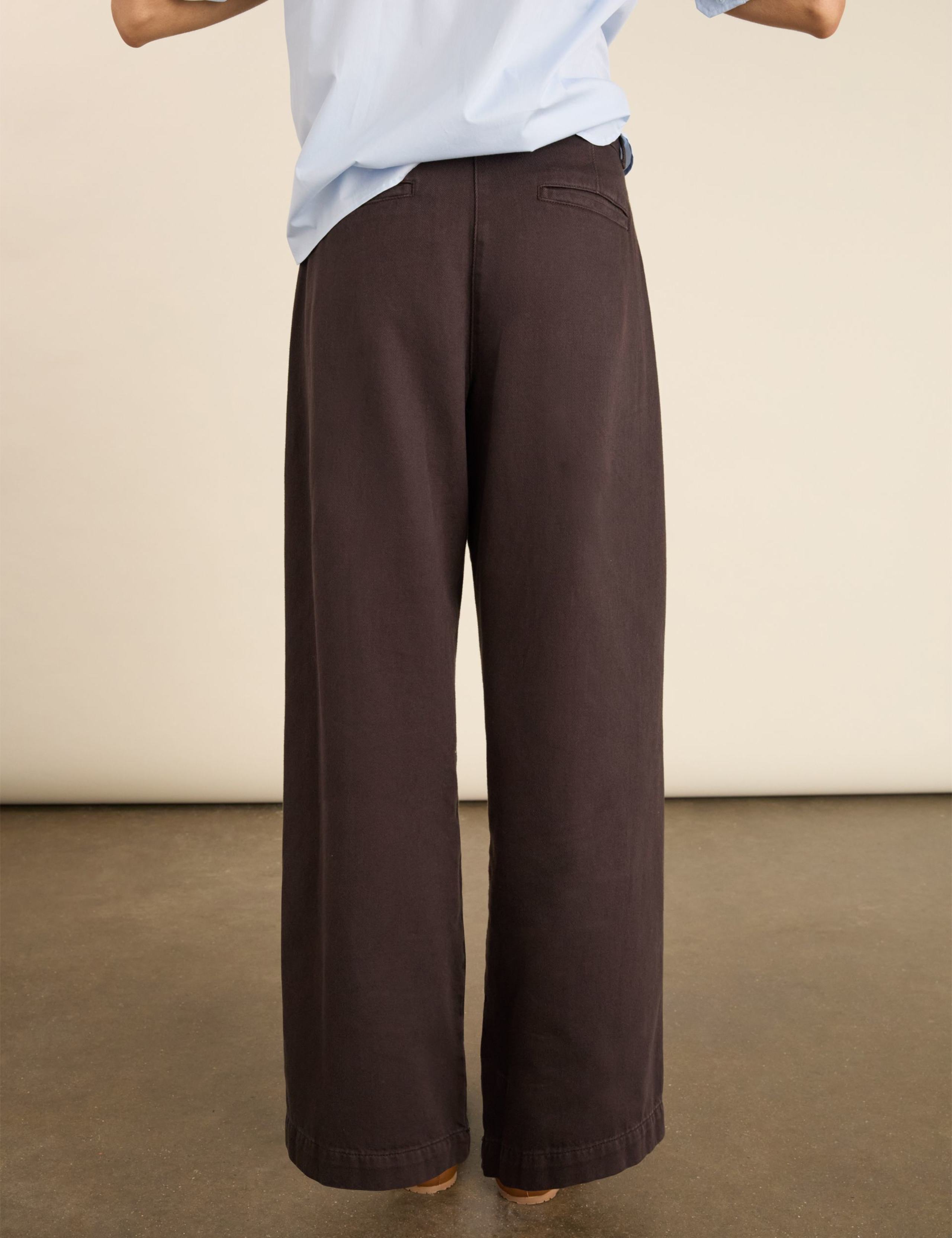Pure Cotton Wide Leg Trousers 3 of 6