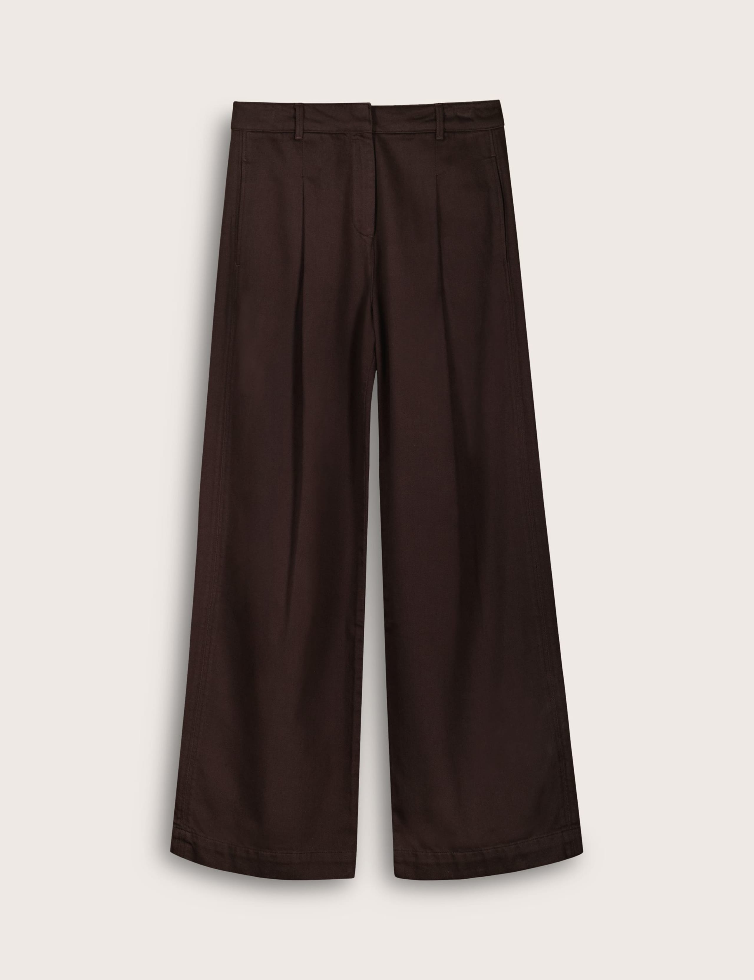 Pure Cotton Wide Leg Trousers 2 of 6