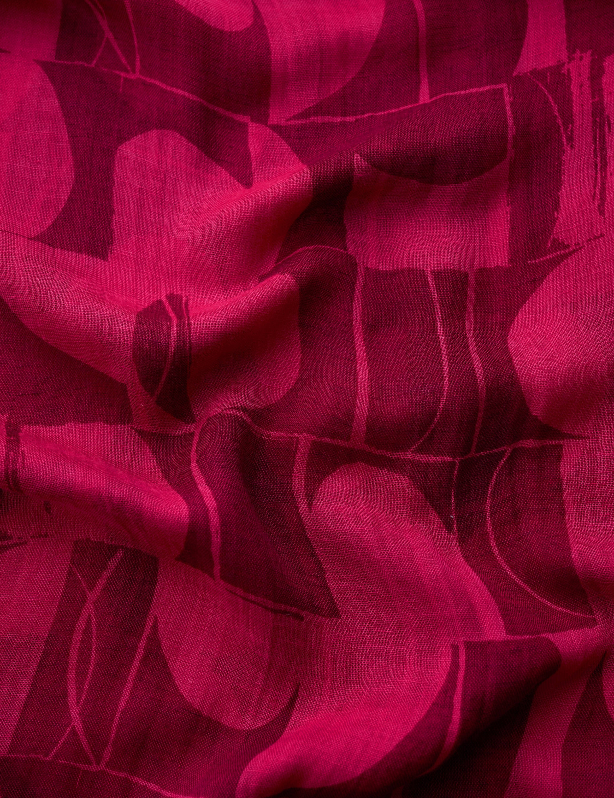 Modal Rich Geometric Scarf with Linen 6 of 6