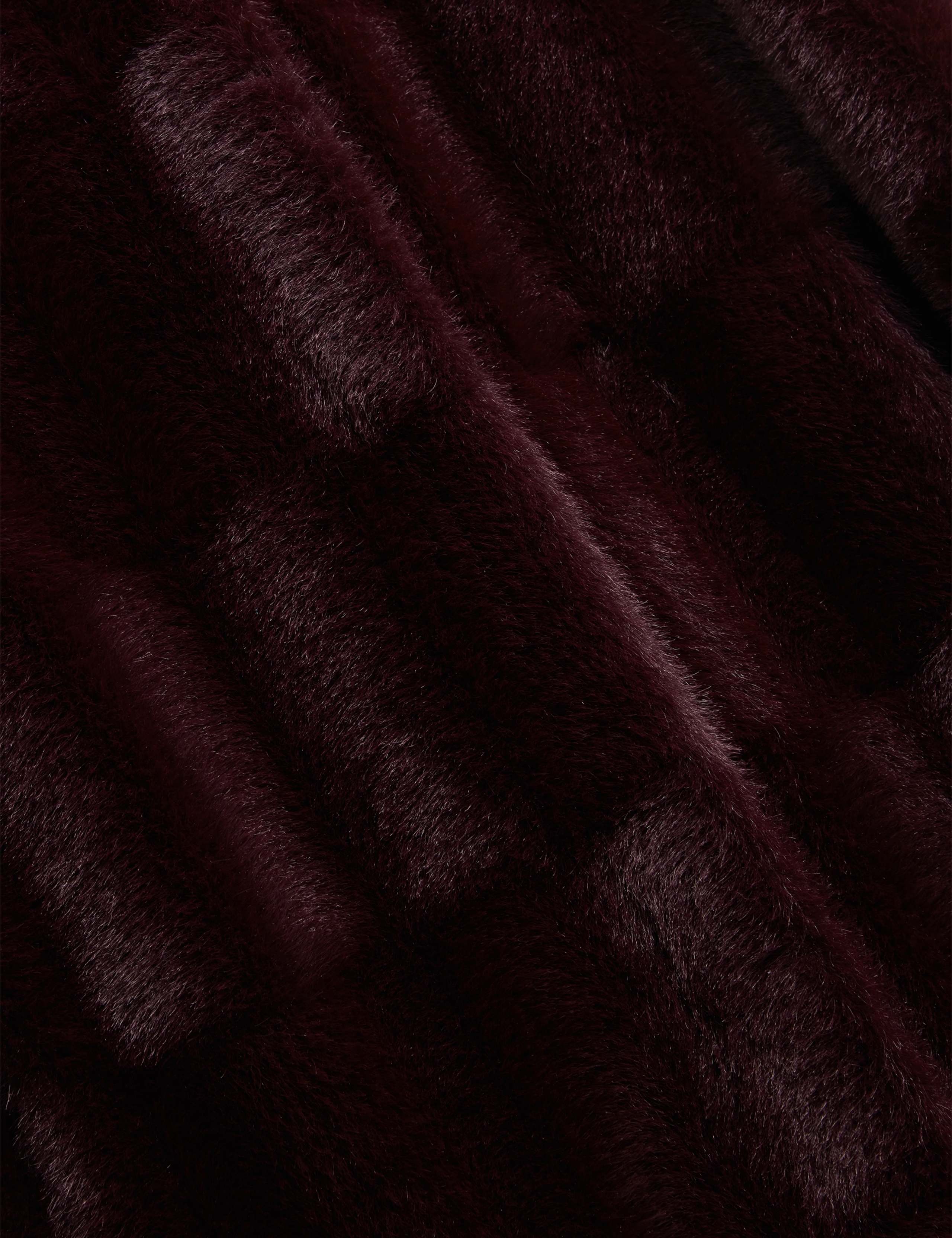 Faux Fur High Neck Coat 3 of 9