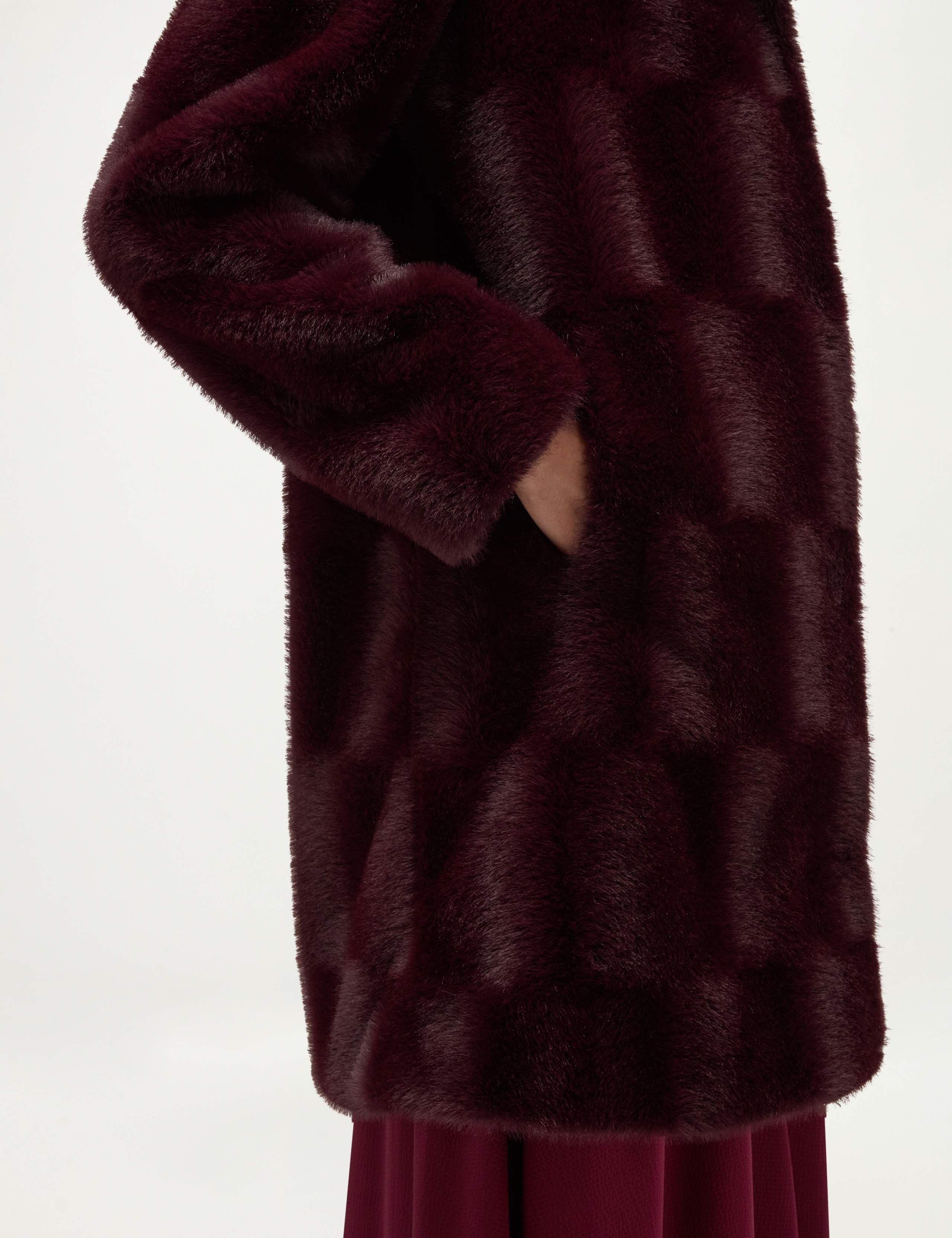 Faux Fur High Neck Coat 7 of 9