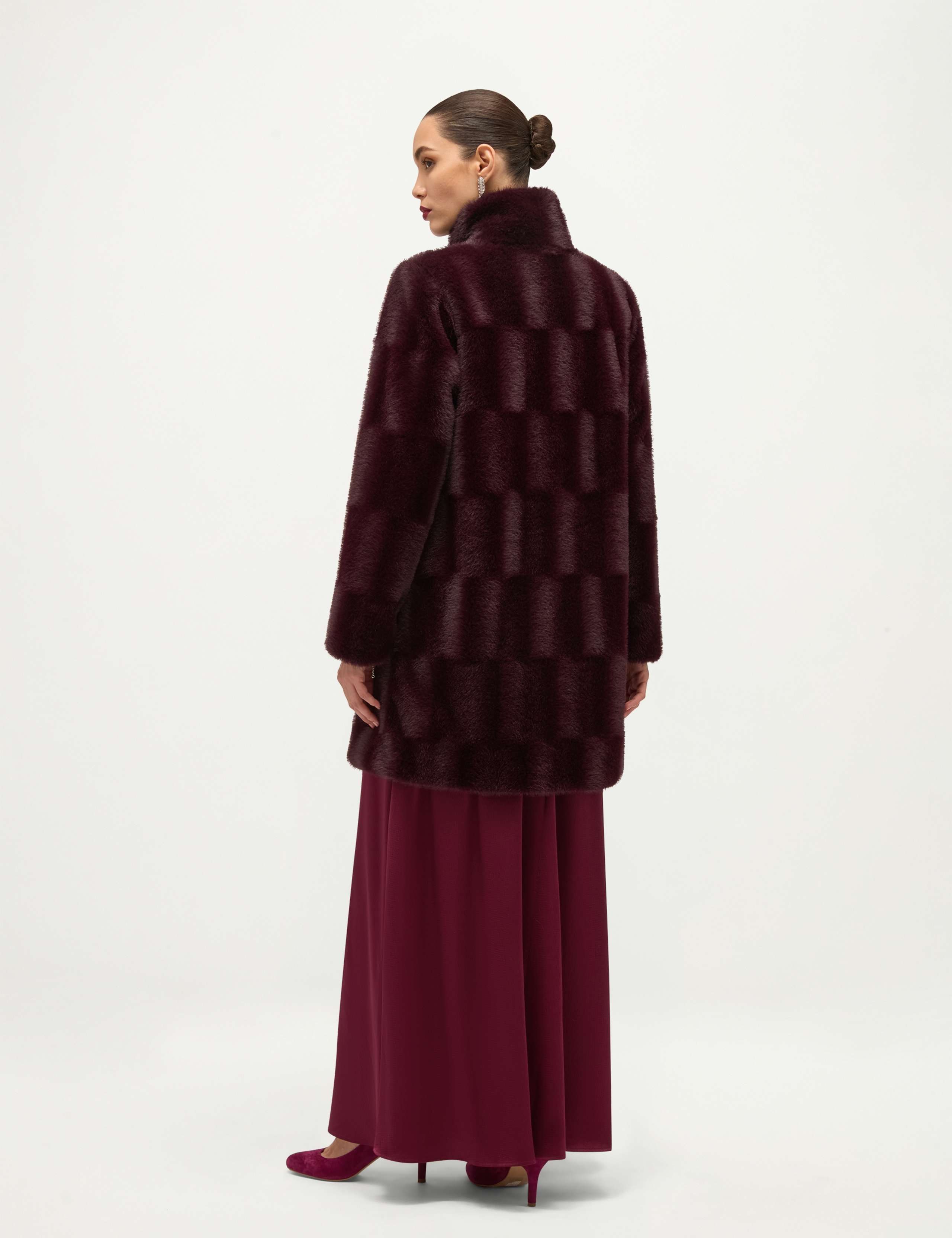 Faux Fur High Neck Coat 8 of 9