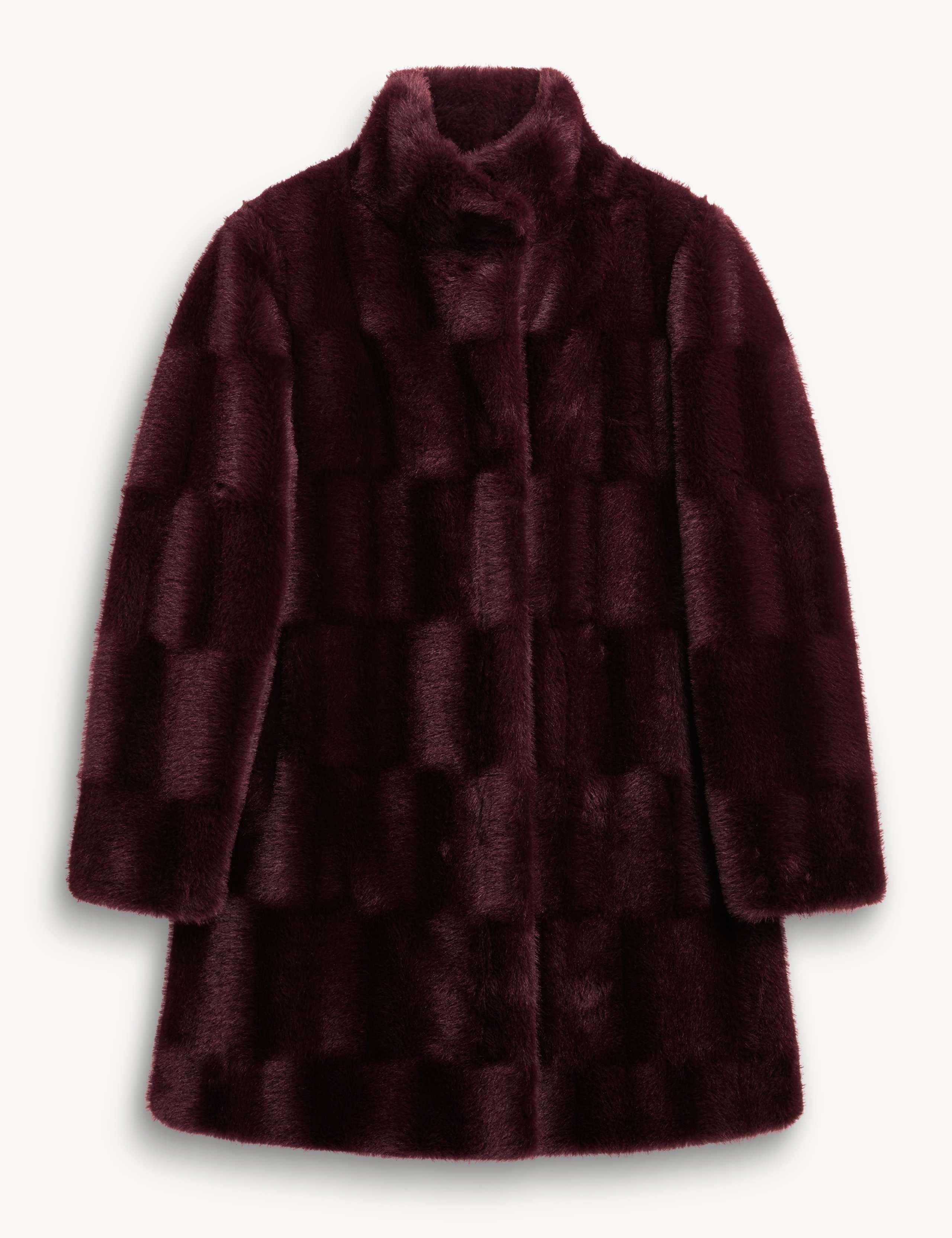 Faux Fur High Neck Coat 2 of 9