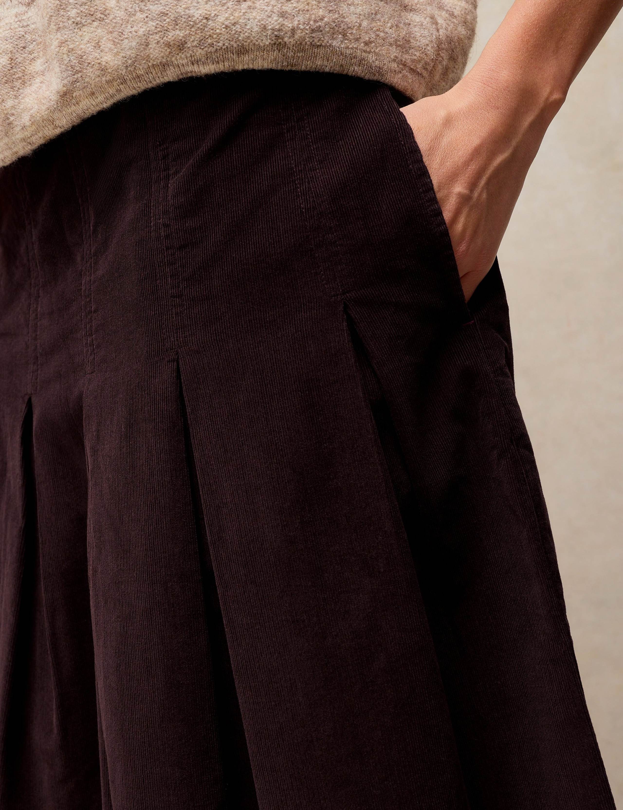 Pure Cotton Midi A Line Skirt 5 of 6