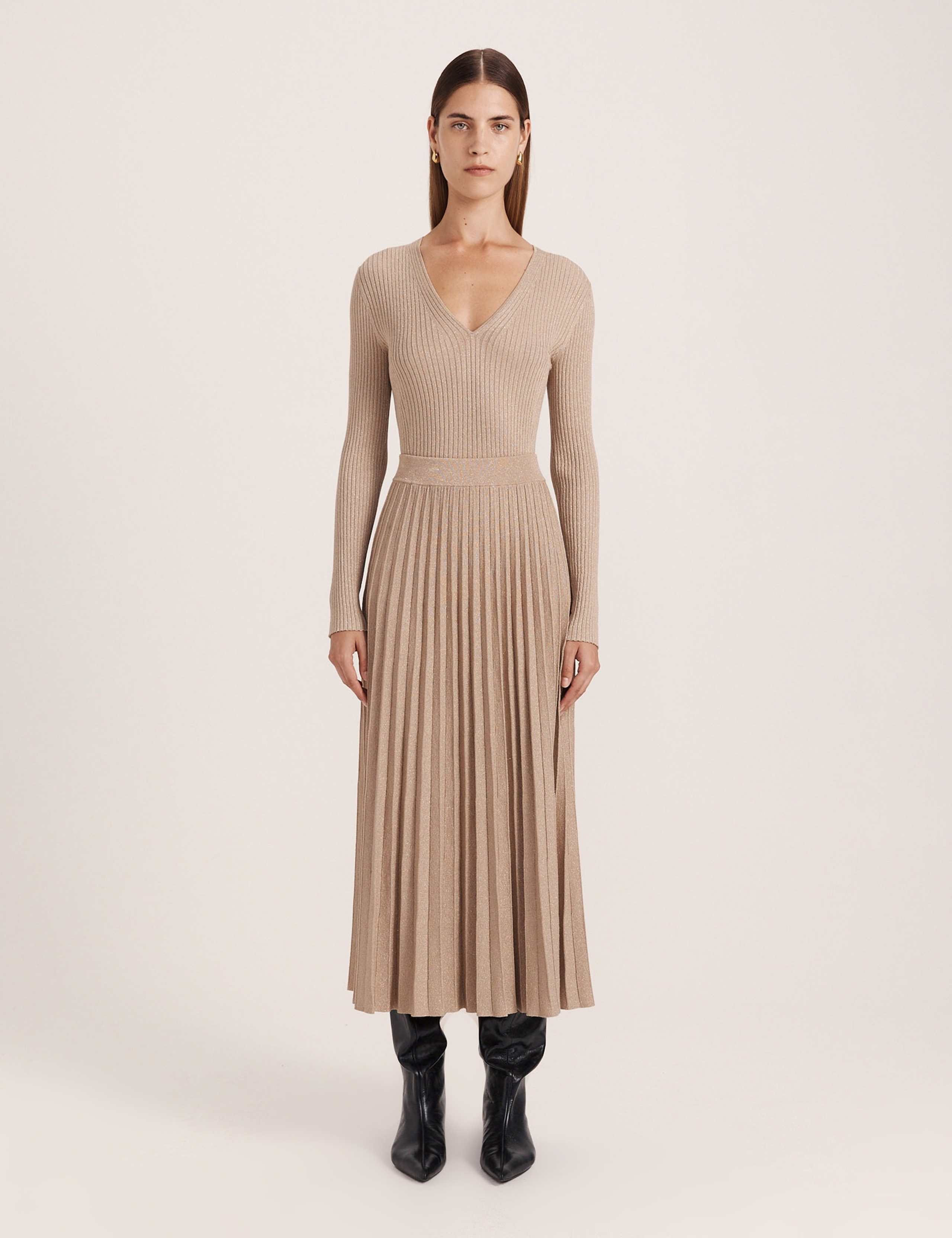 Pleated Midi Skirt 2 of 8