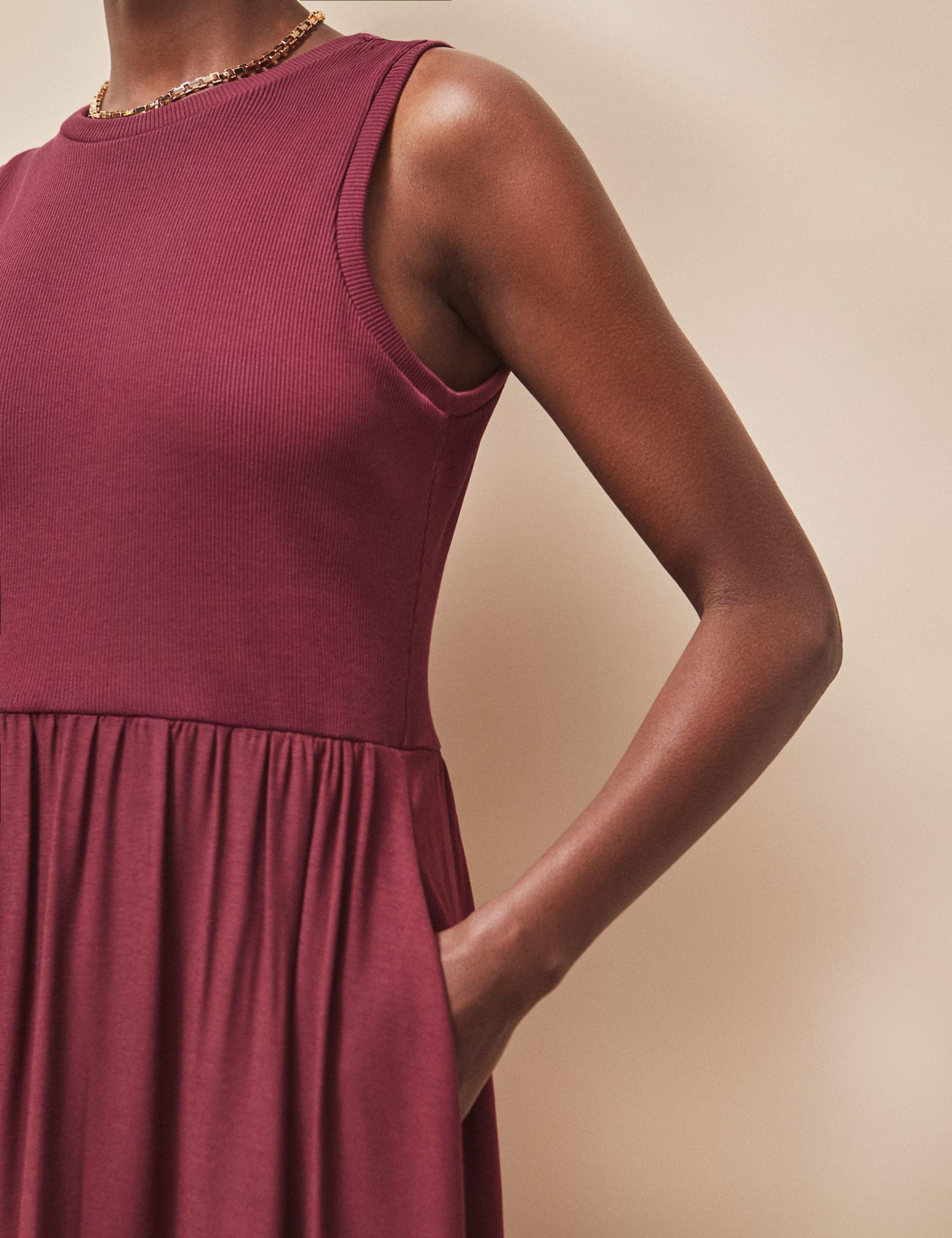 Jersey Bodice Midaxi Waisted Dress 5 of 5