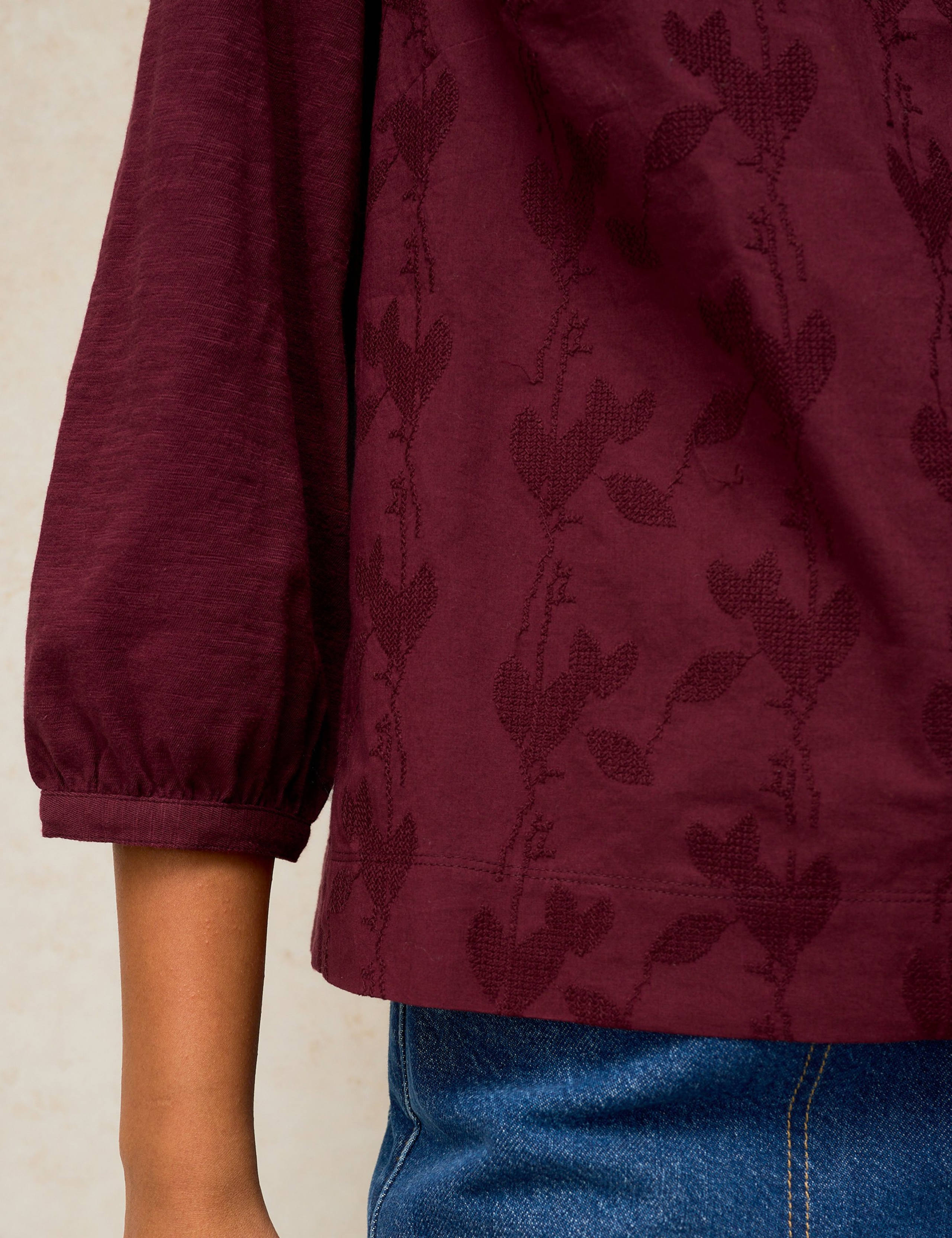 Pure Cotton Printed V Neck Top 5 of 6