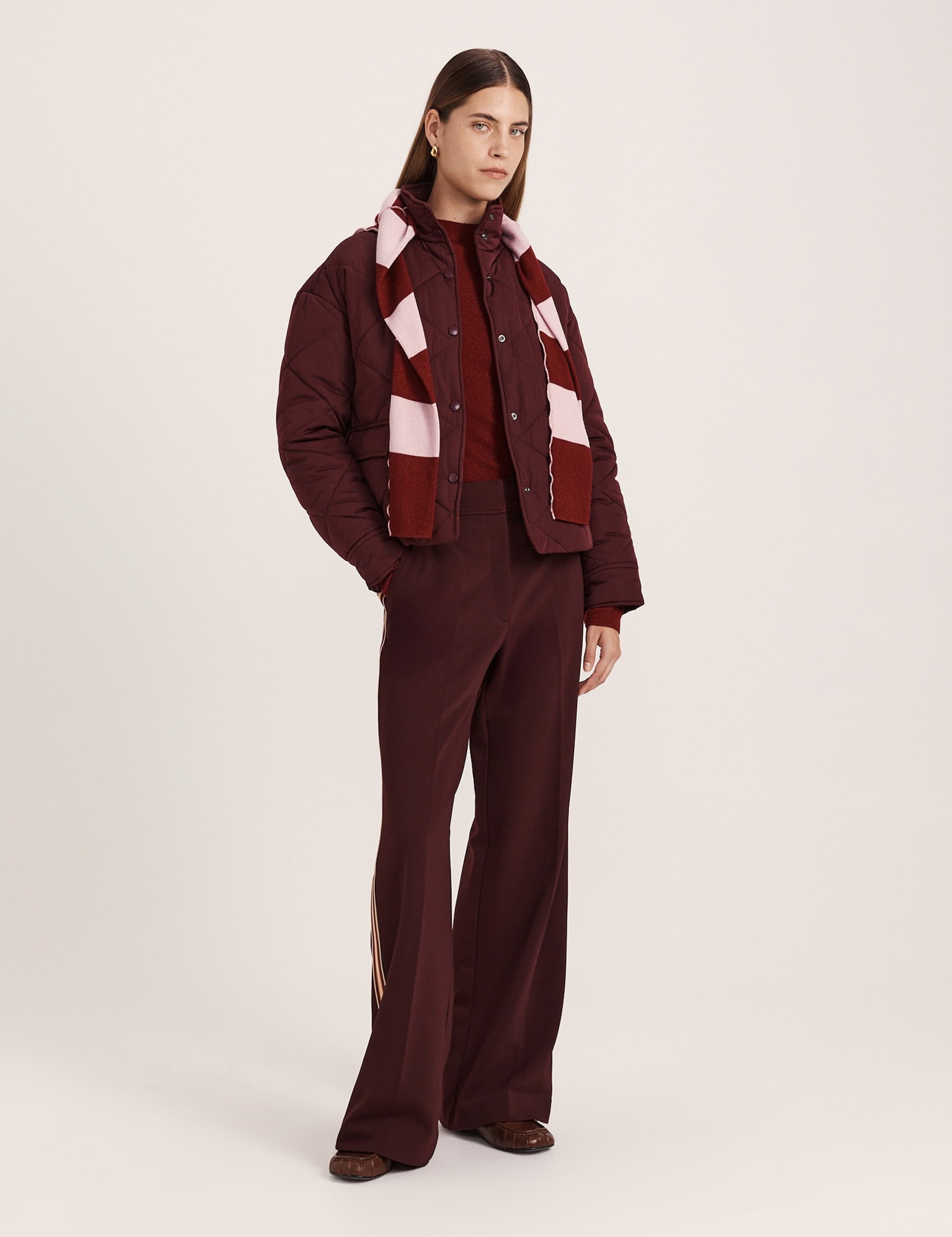 Striped Wide Leg Trousers 2 of 8