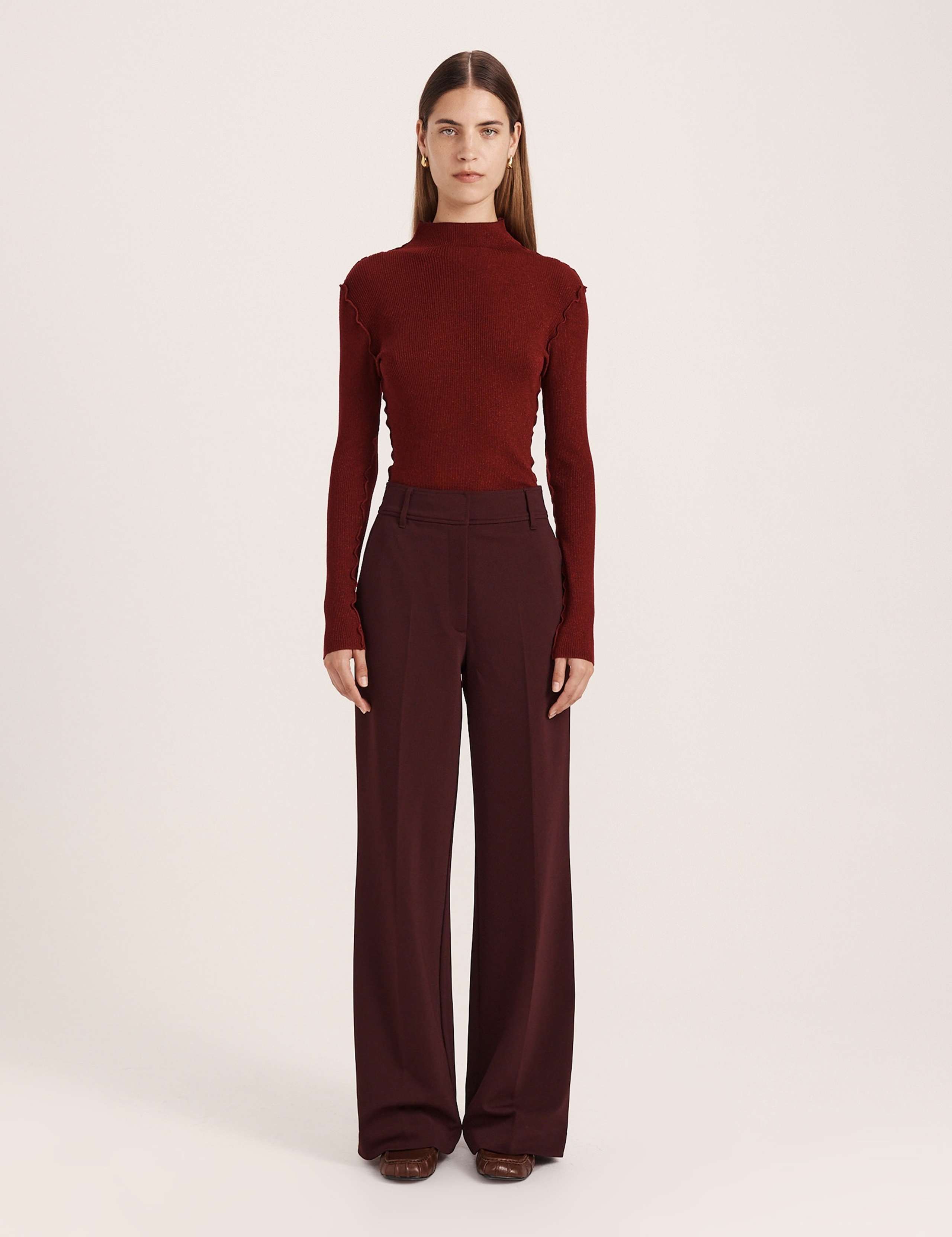 Striped Wide Leg Trousers 3 of 8