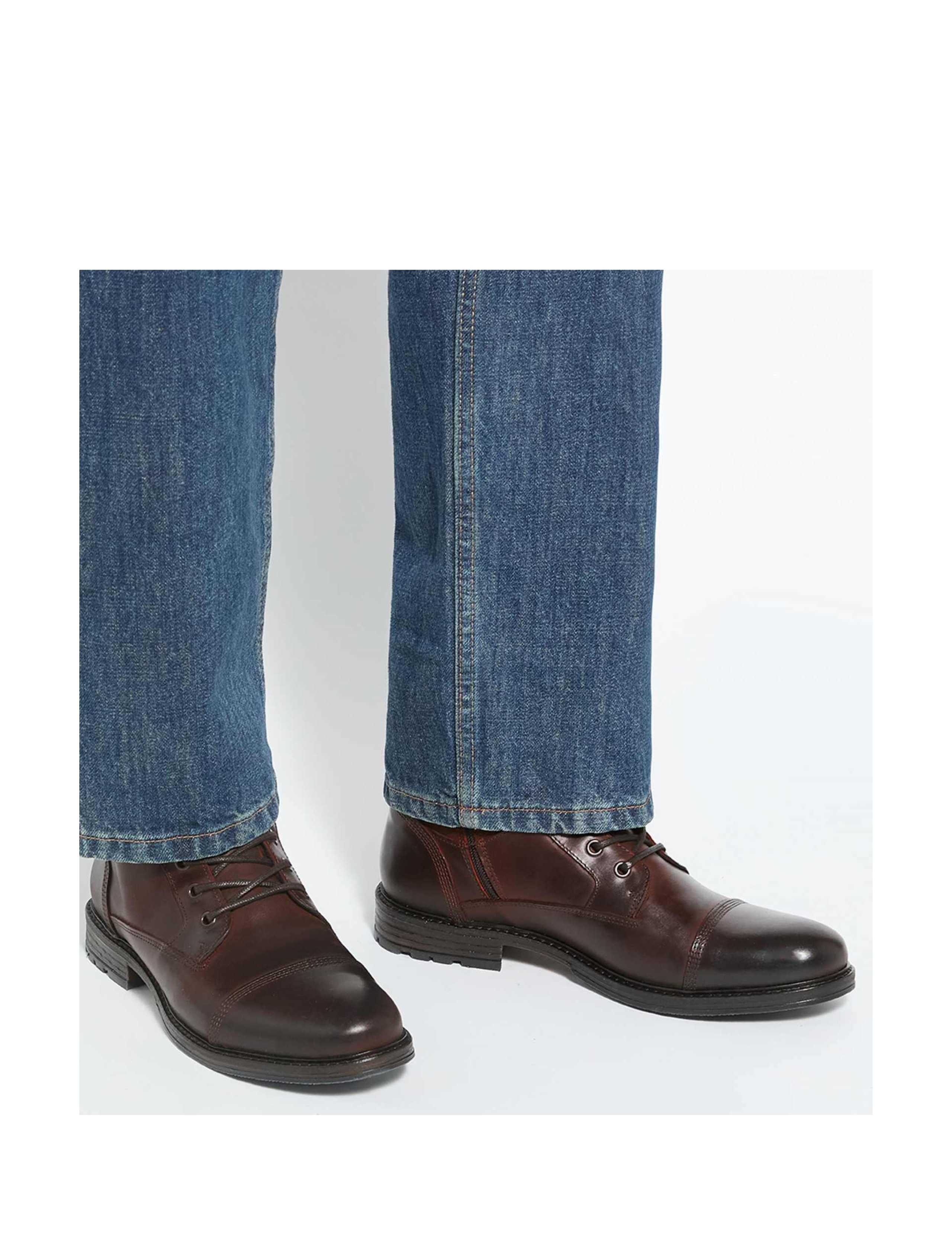 Call Leather Buckle Strap Zip Boots 2 of 6