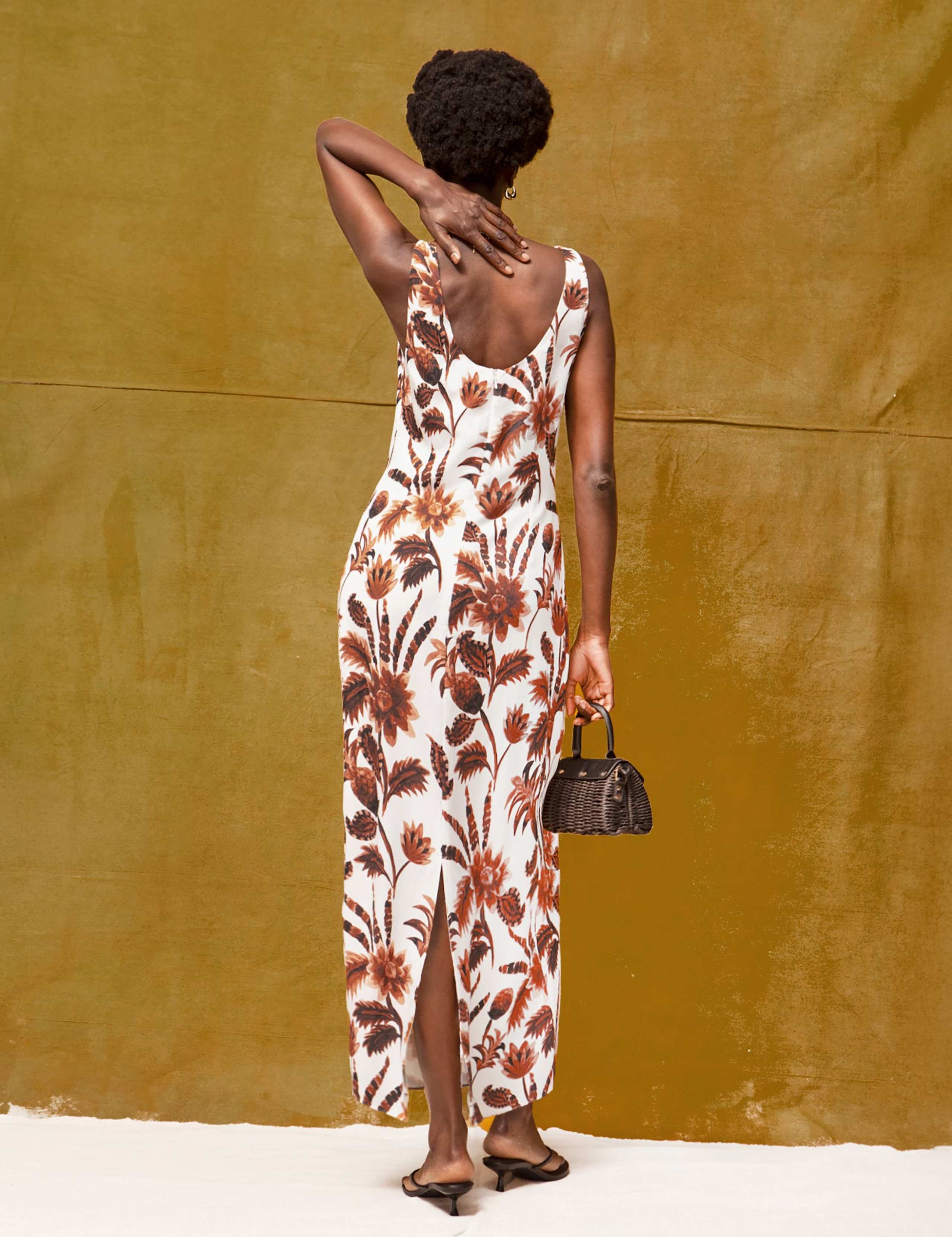 Floral Scoop Neck Midaxi Slip Dress 2 of 5