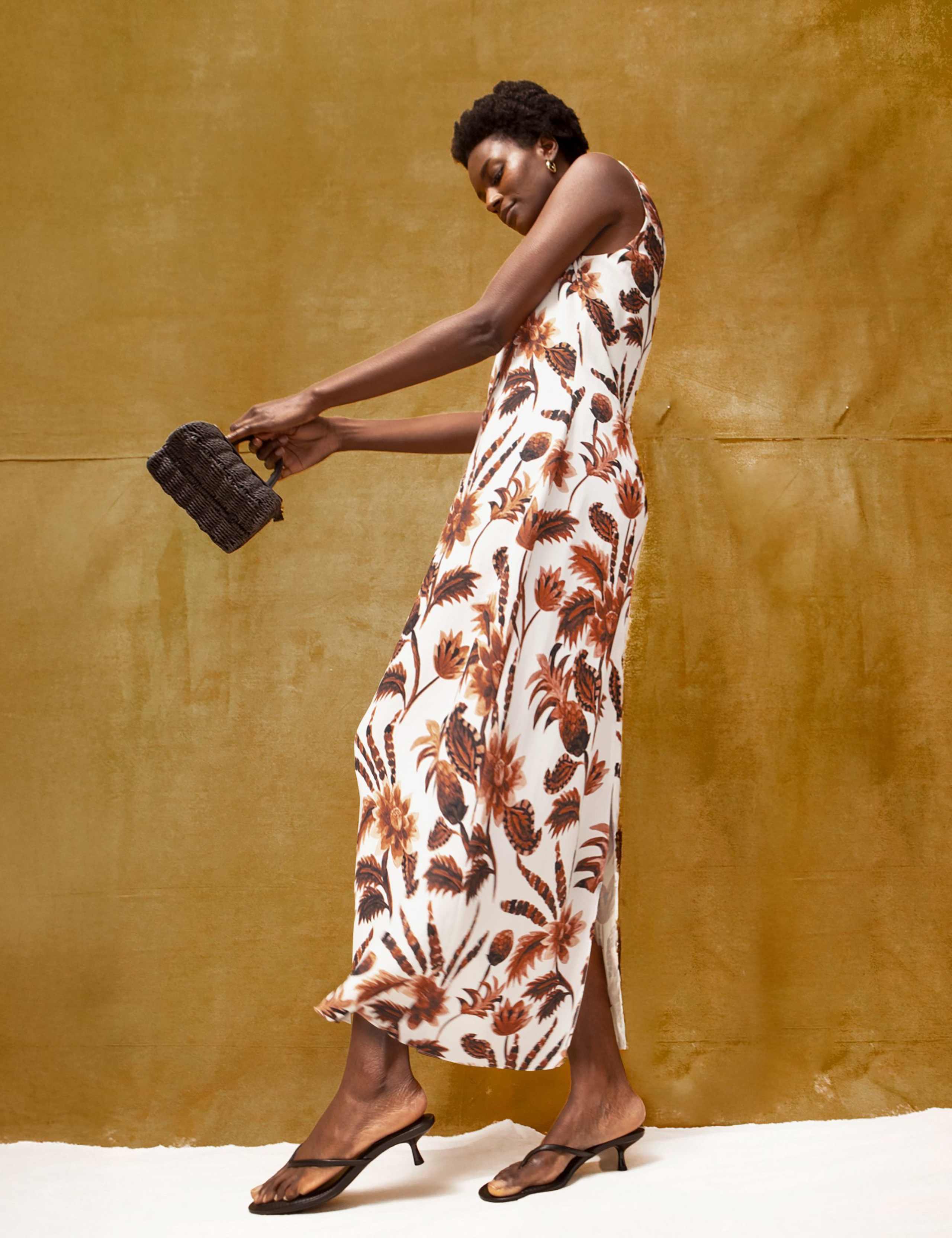 Floral Scoop Neck Midaxi Slip Dress 5 of 5