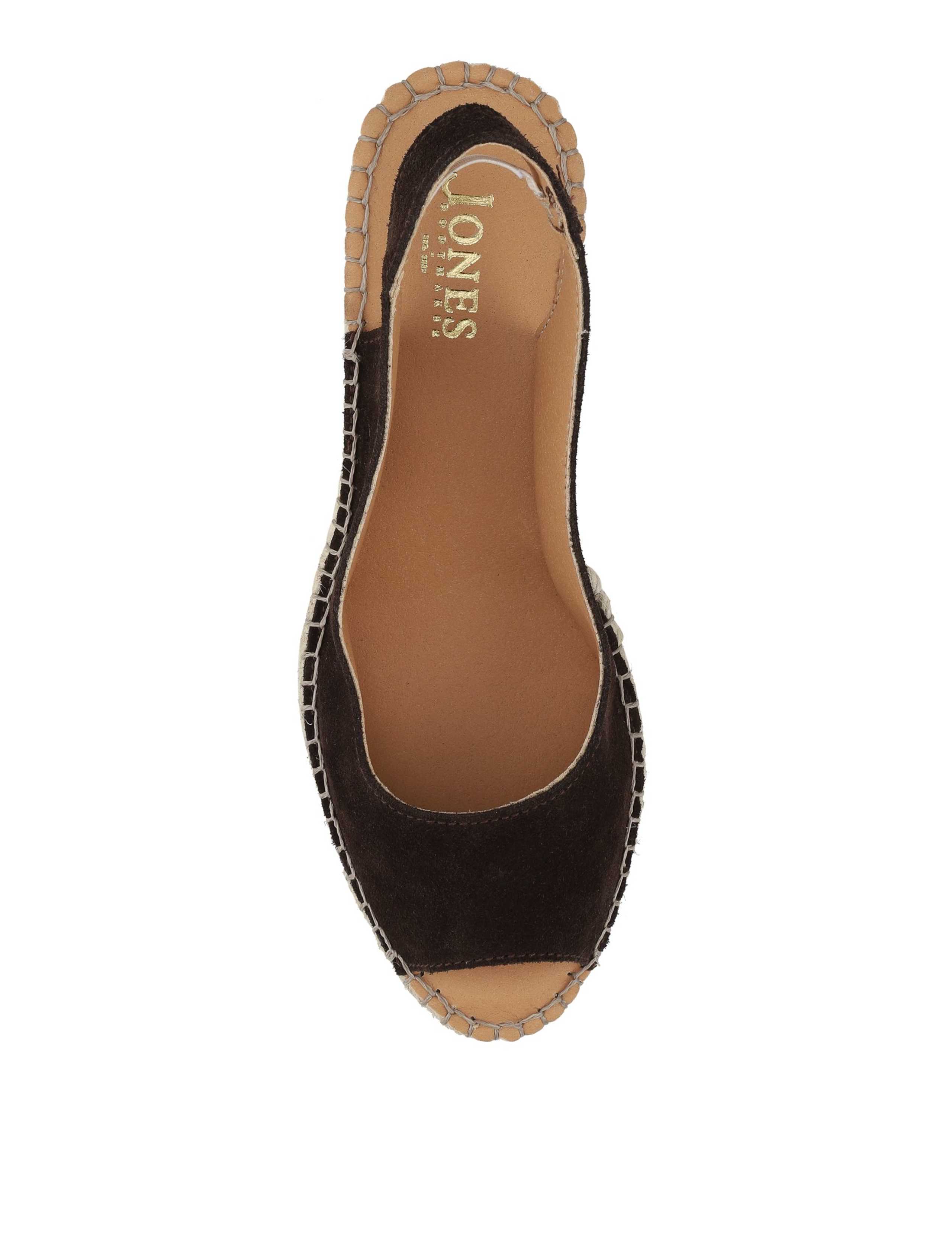 Wide Fit Suede Wedge Open Toe Espadrilles 3 of 5