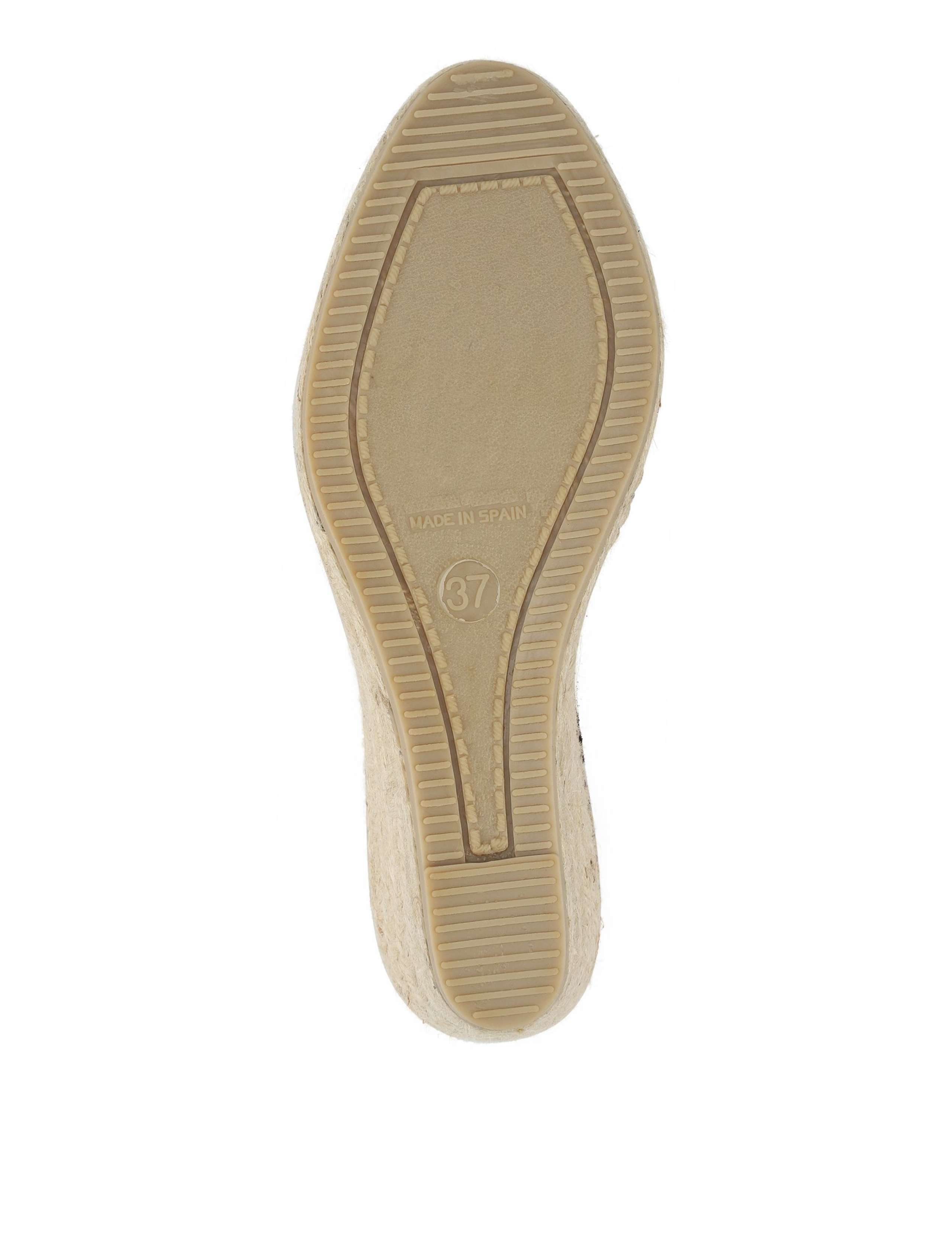 Standard Fit Suede Wedge Open Toe Espadrilles 5 of 6