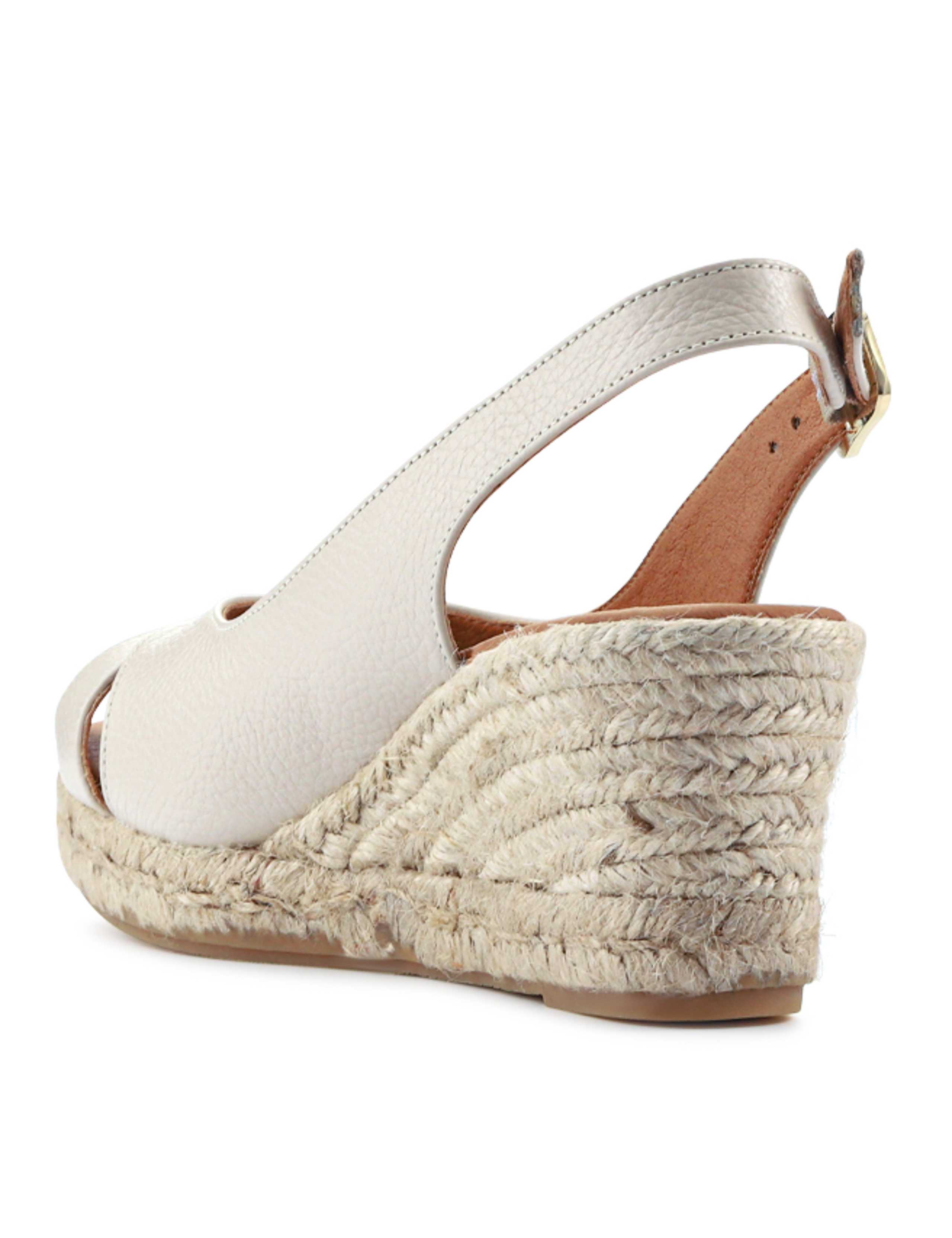 Leather Ankle Strap Wedge Sandals 6 of 7