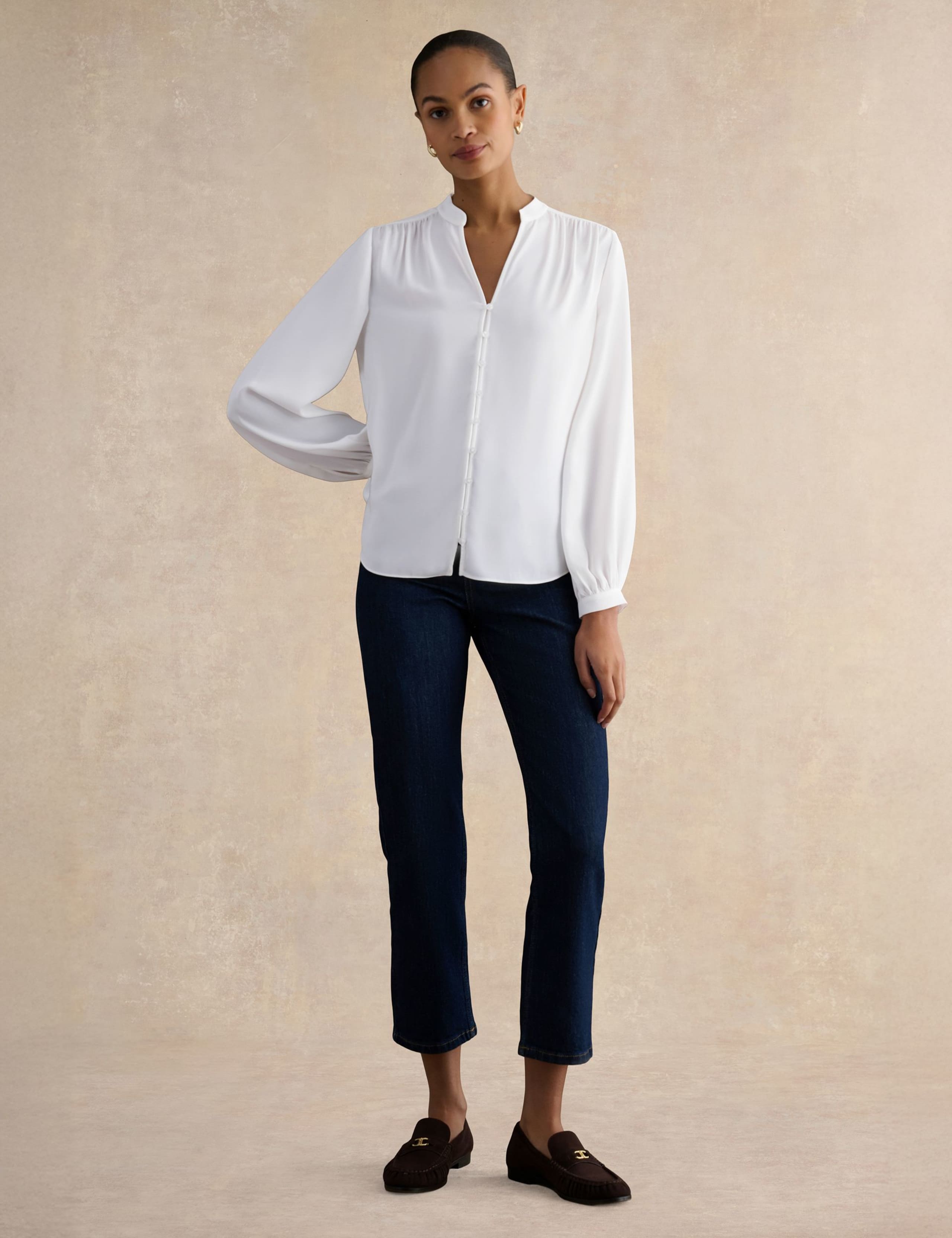 V-Neck Blouse 1 of 6