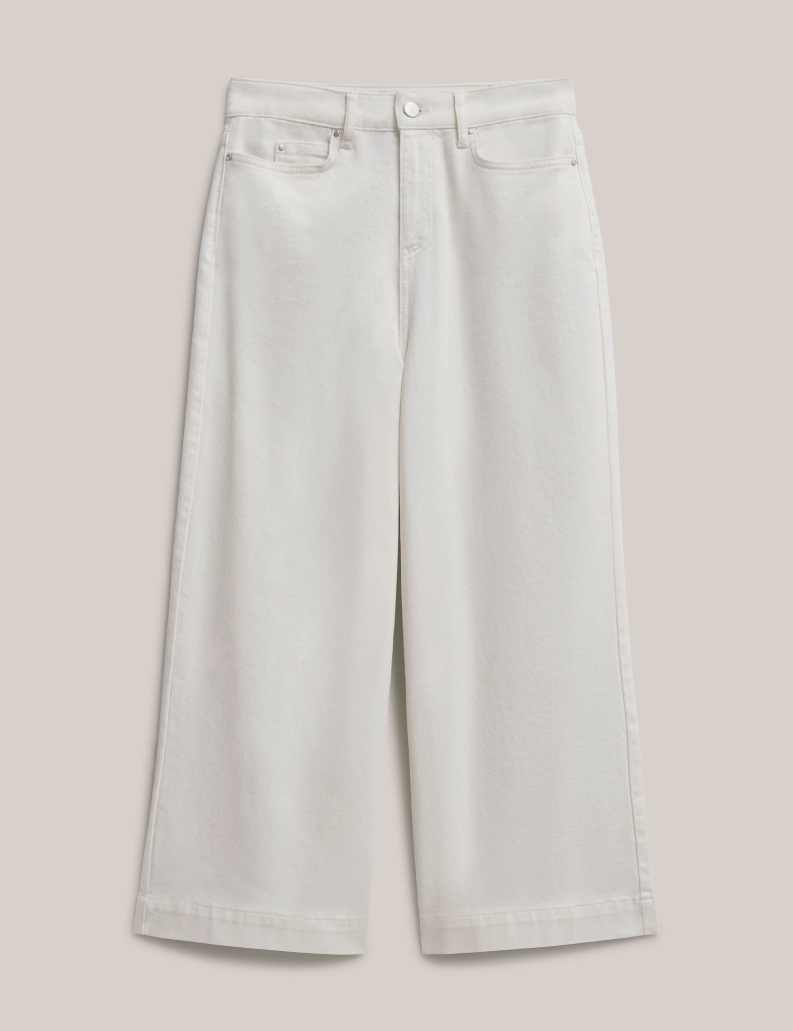 High Waisted Wide Leg Cropped Jeans 2 of 5
