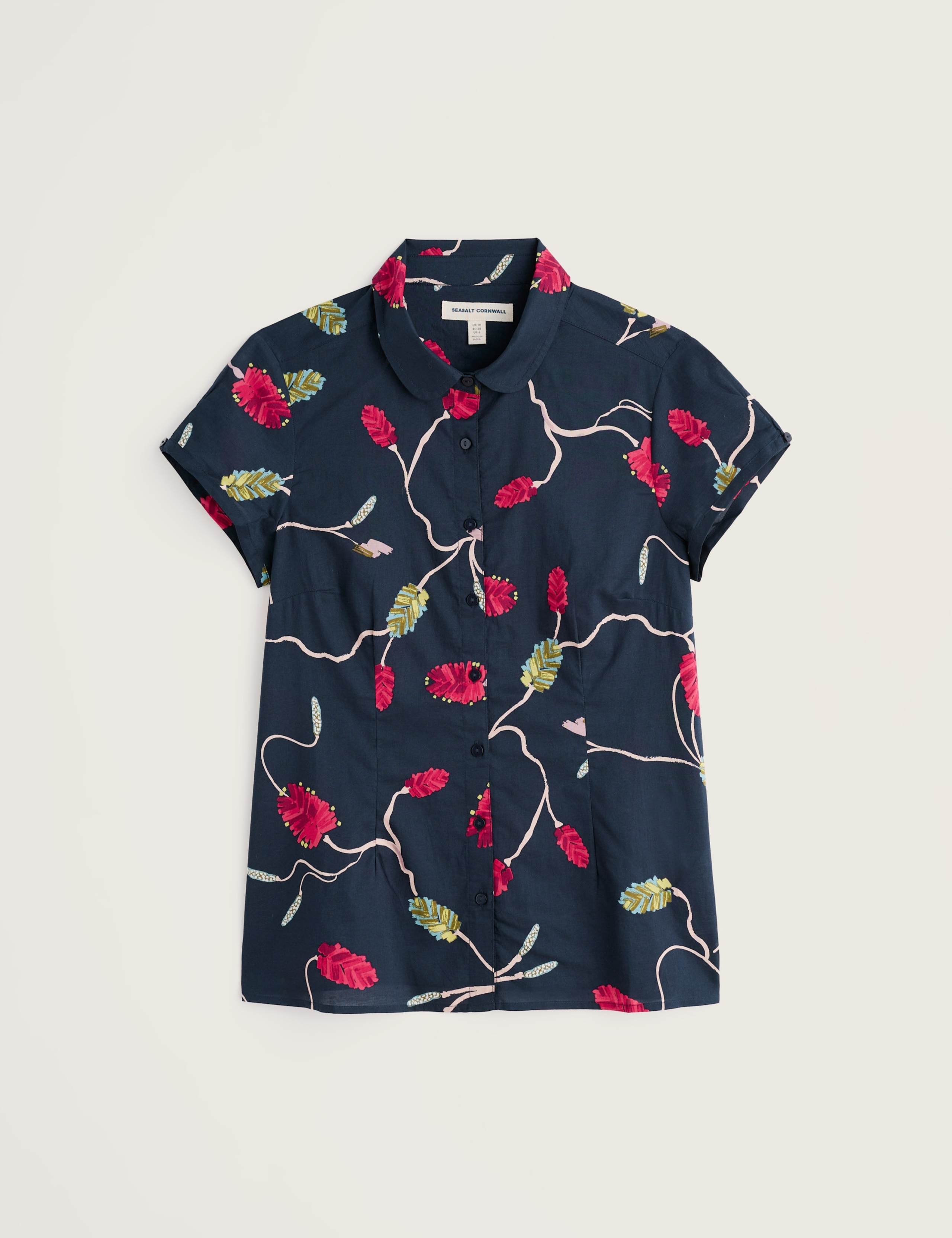 Pure Cotton Floral Collared Shirt 2 of 5