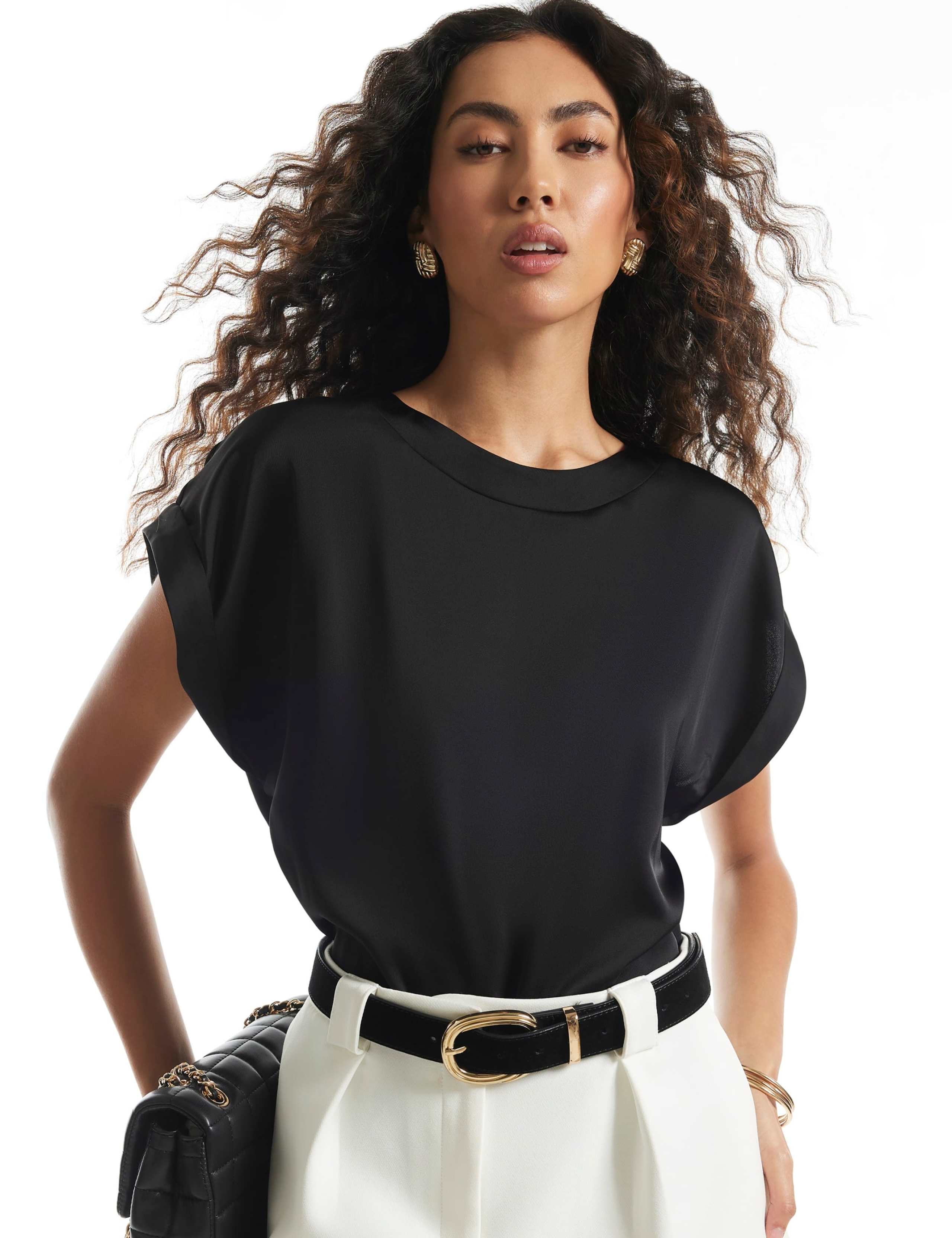 Satin Fitted T-Shirt 4 of 6