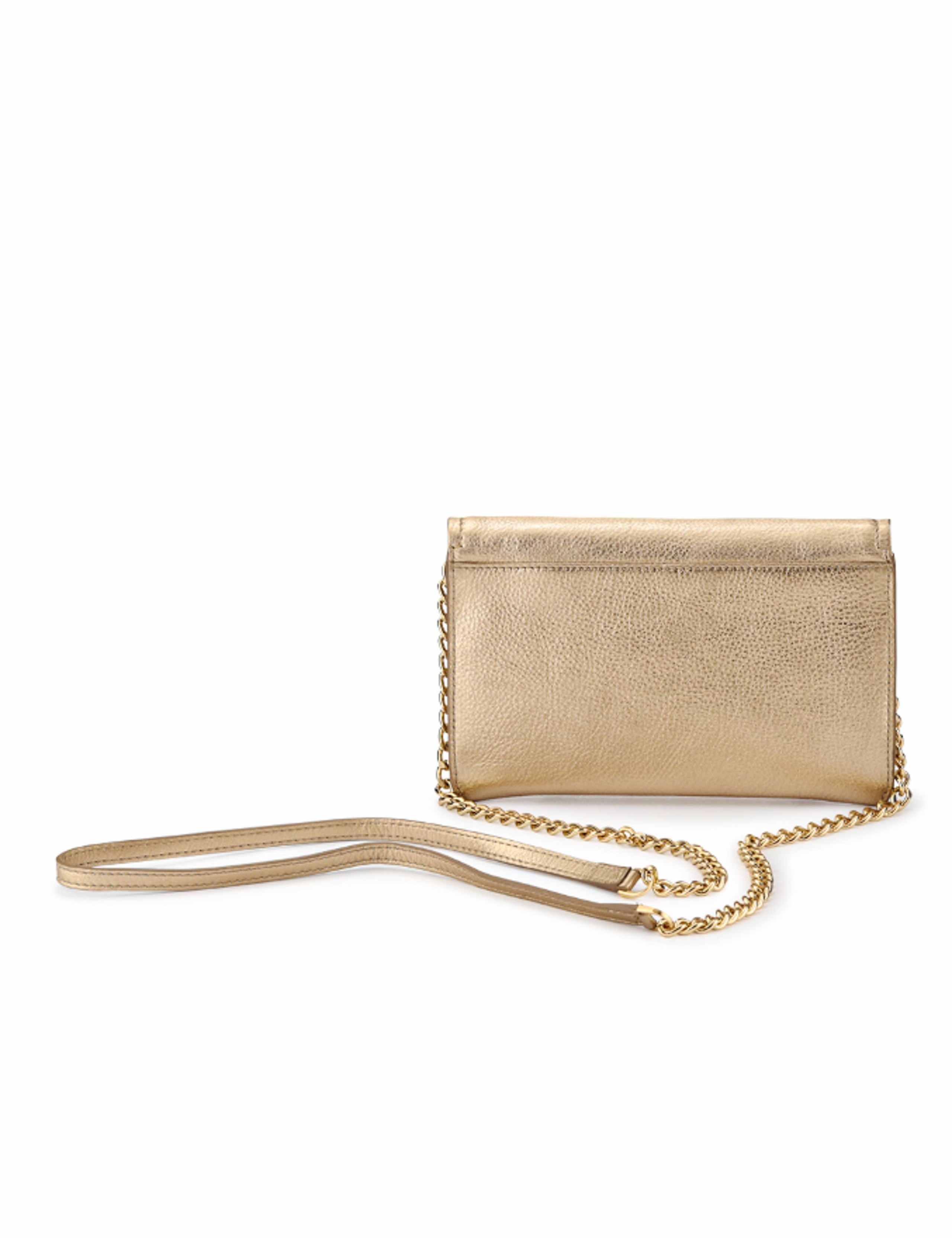 Leather Metallic Shoulder Bag 4 of 6