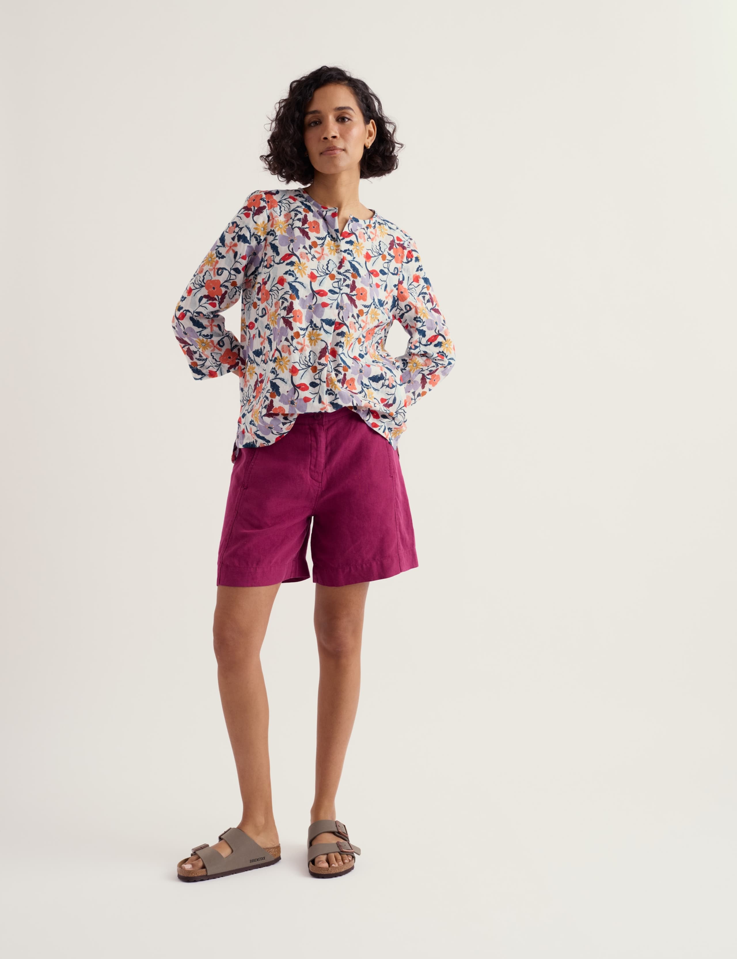 Pure Linen High Waisted Shorts 1 of 5