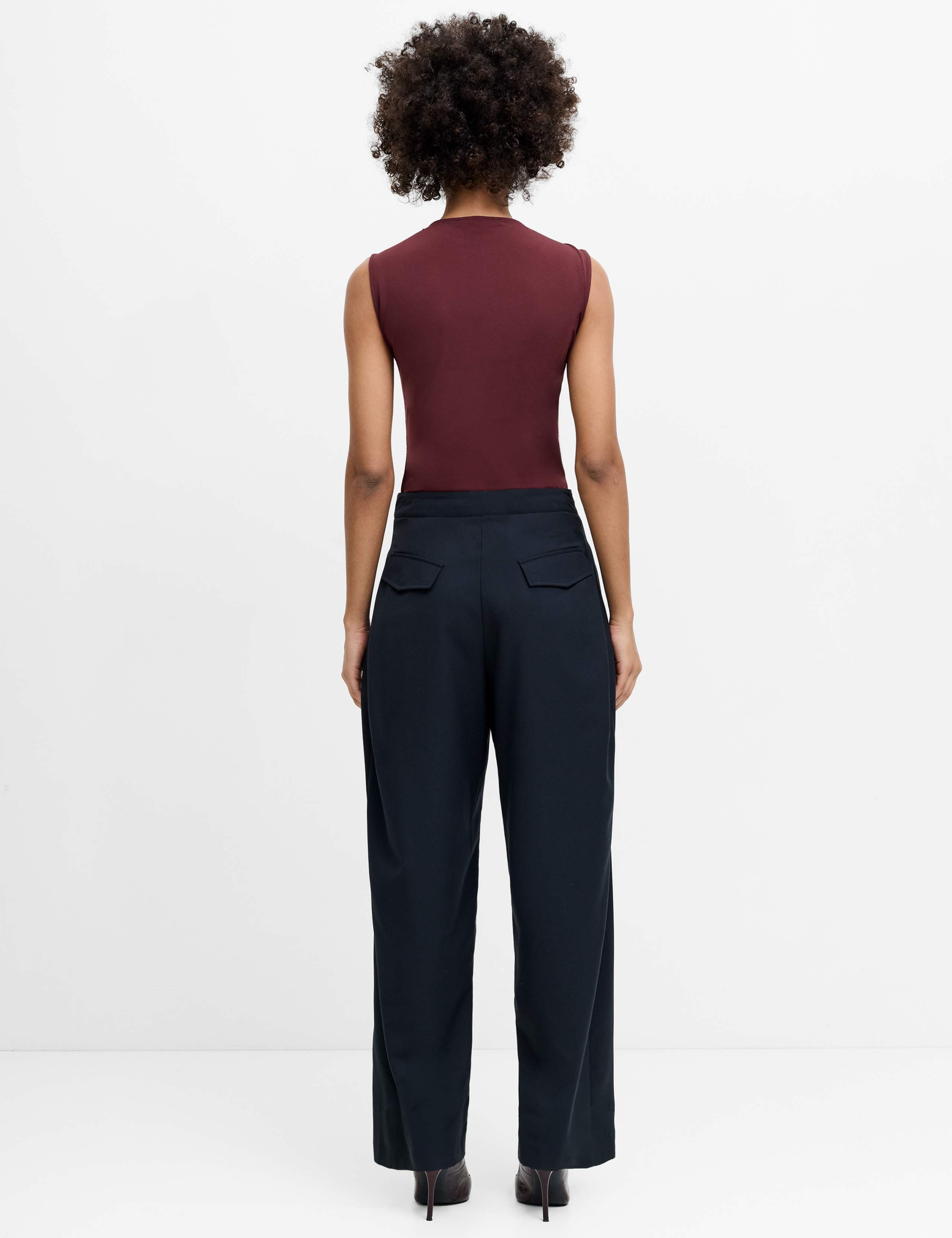 Pleat Front Wide Leg Trousers 5 of 5