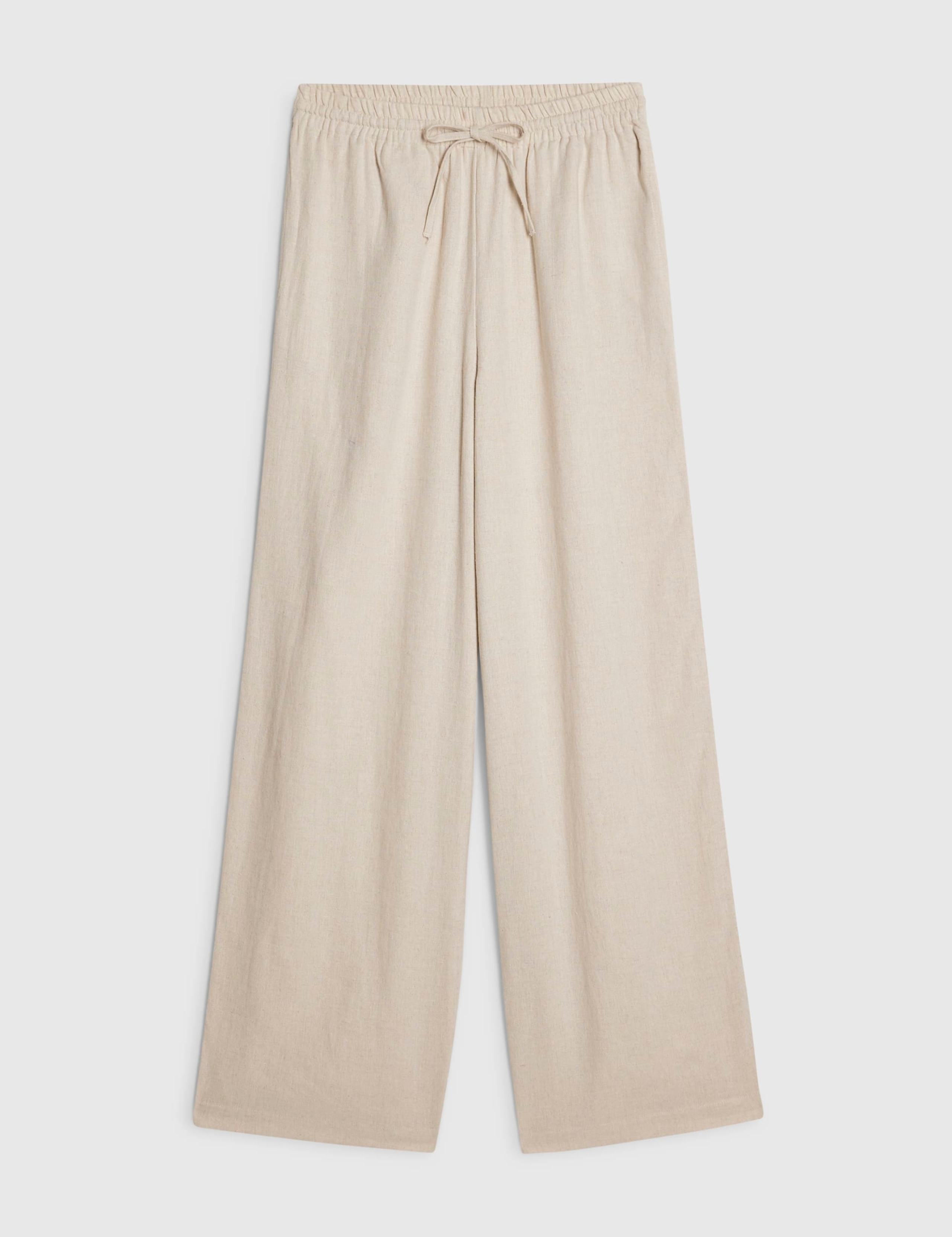 Linen Rich Wide Leg Trousers 5 of 6