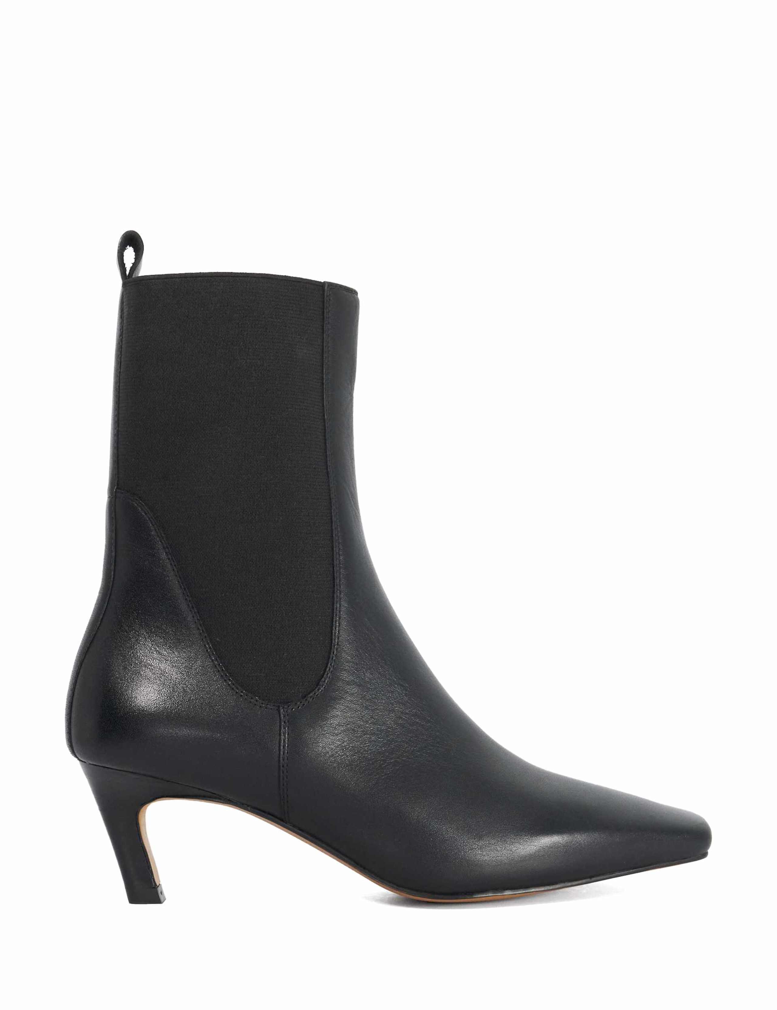 Odela Leather Set Back Heel Ankle Boots 1 of 5