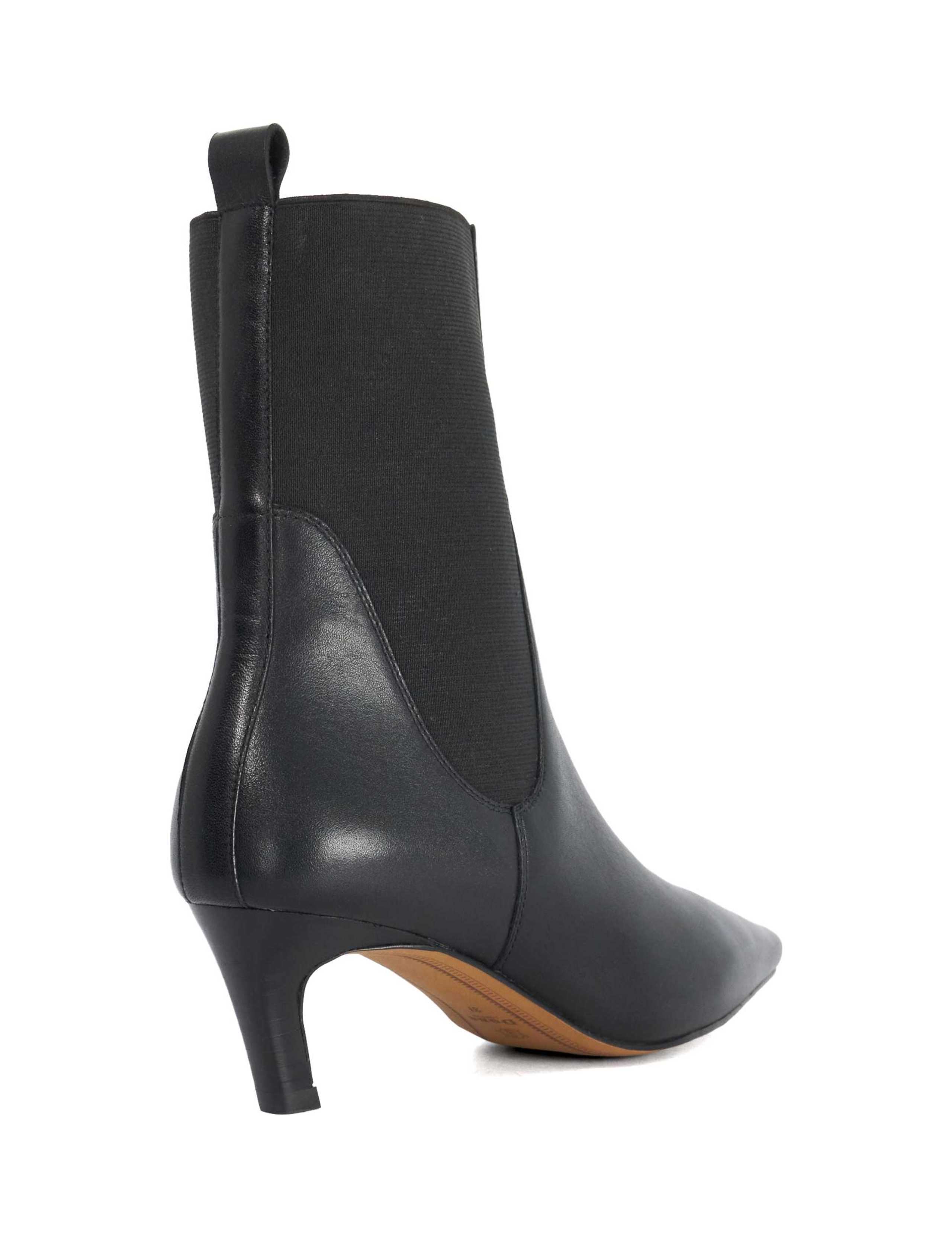 Odela Leather Set Back Heel Ankle Boots 5 of 5