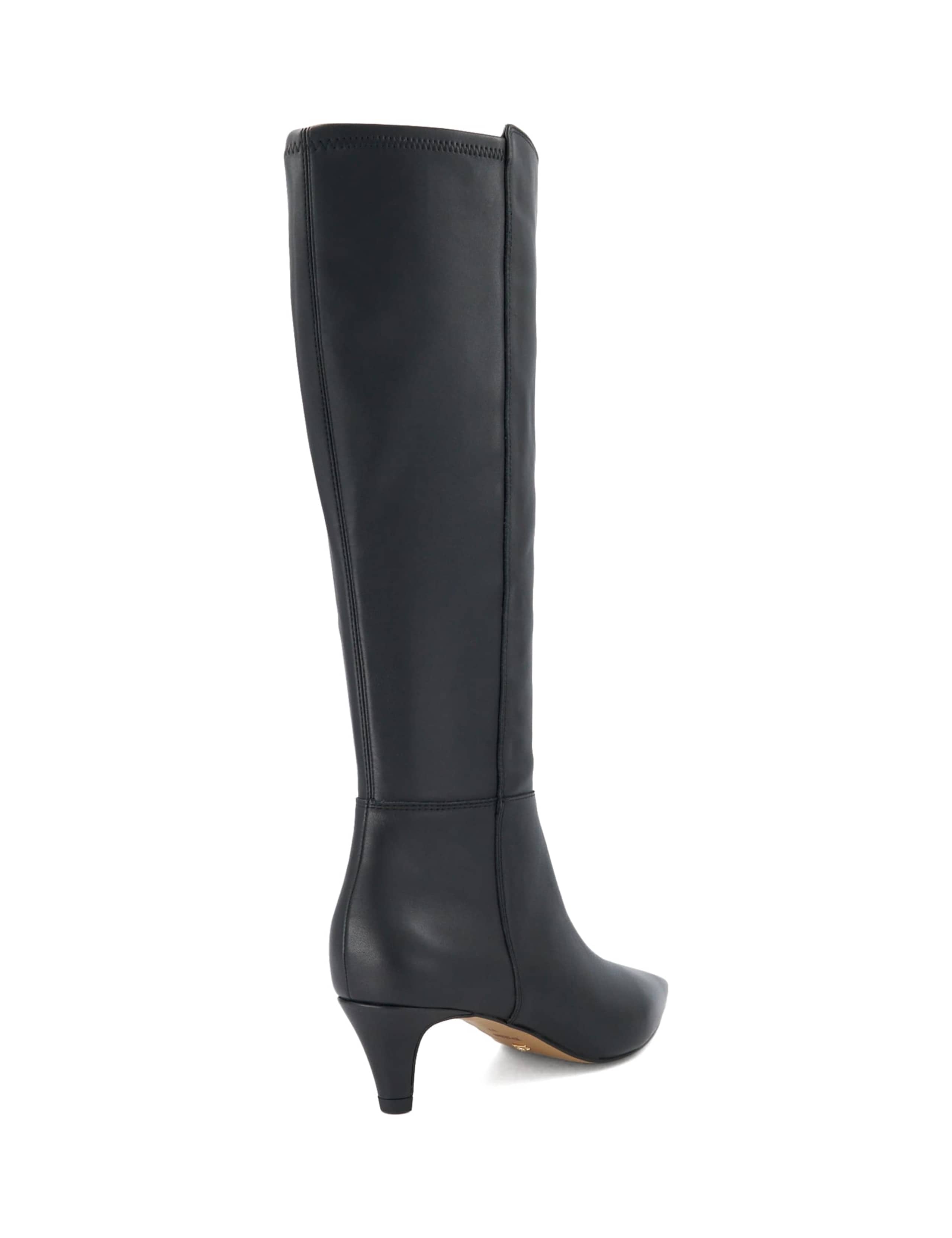 Shasa Leather Pointed Toe Knee High Boots 5 of 5