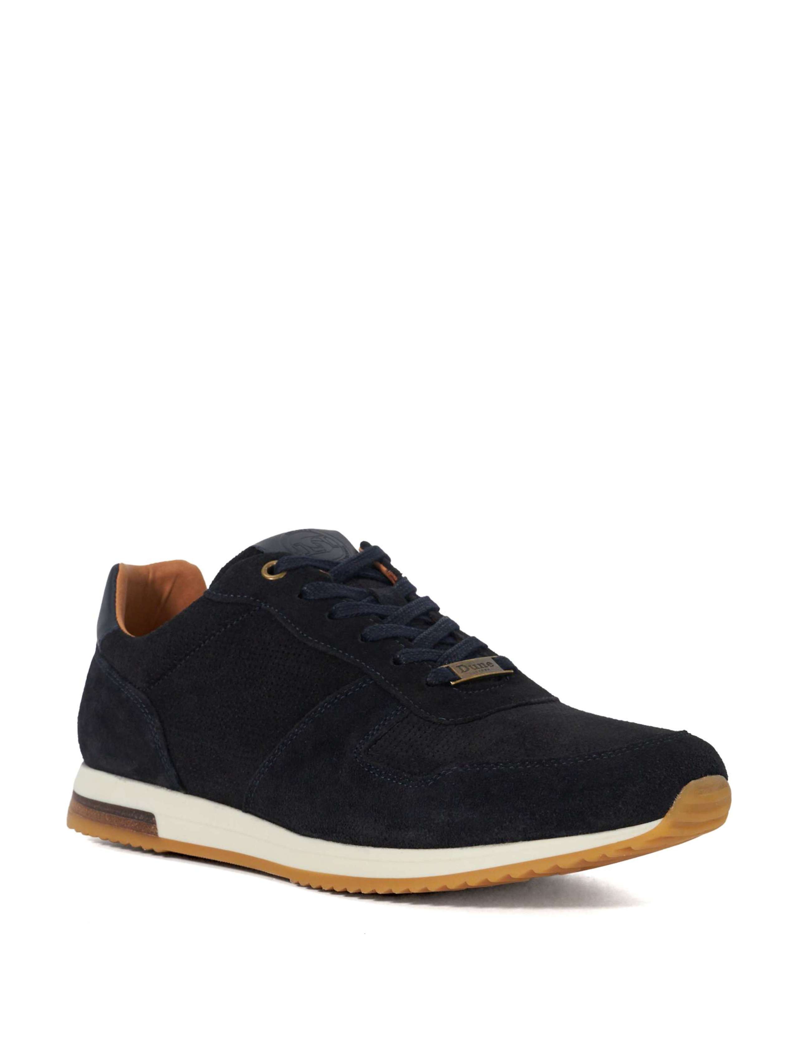 Wide Fit Suede Lace Up Trainers 4 of 6